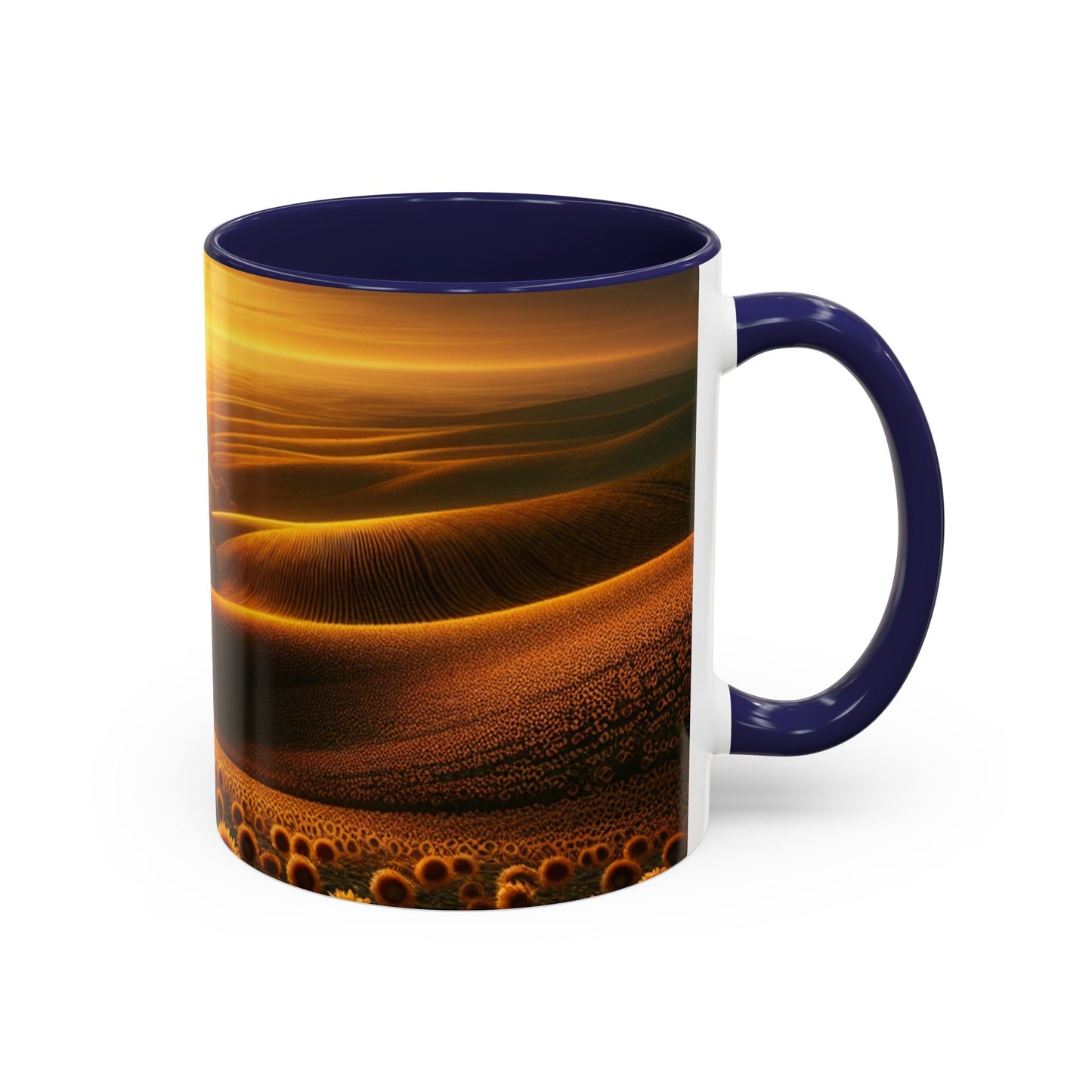 Amber Waves and Sunflower Blaze Sunrise - Mugs