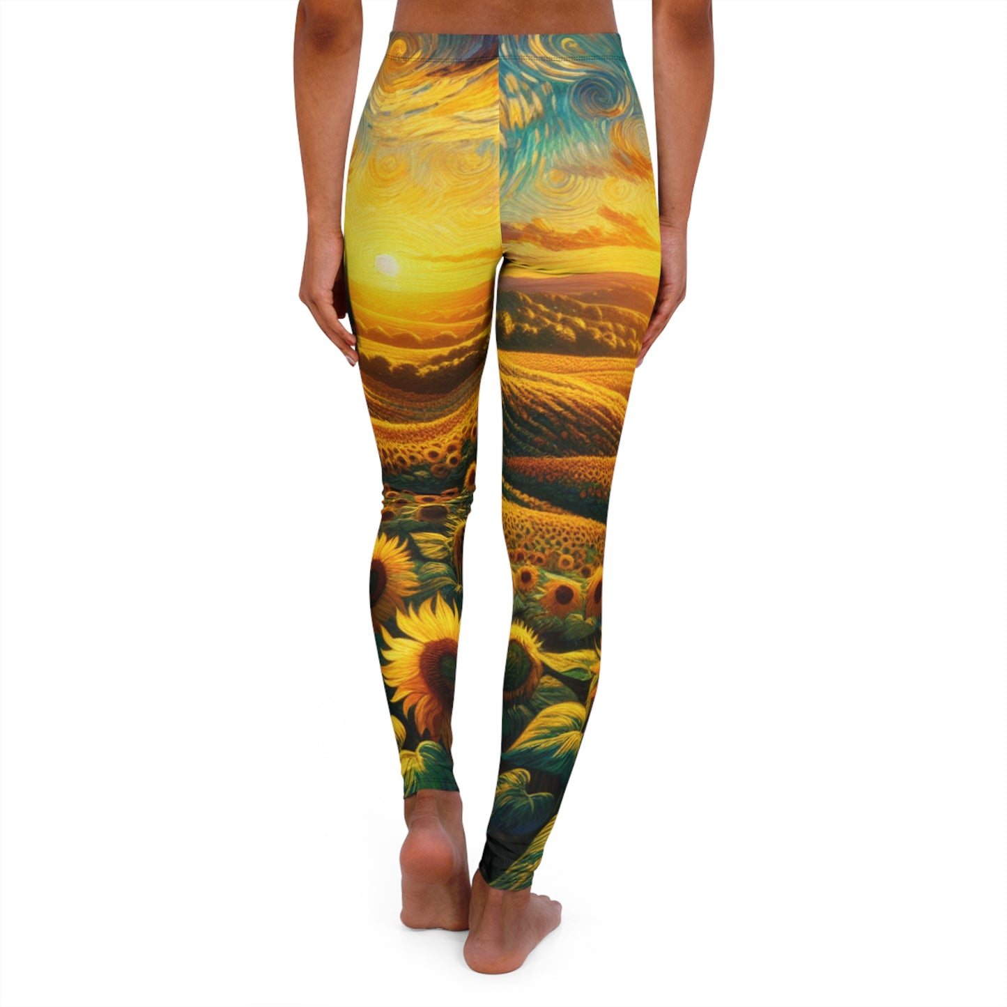 Sunflower Whirlwind Symphony - Leggings