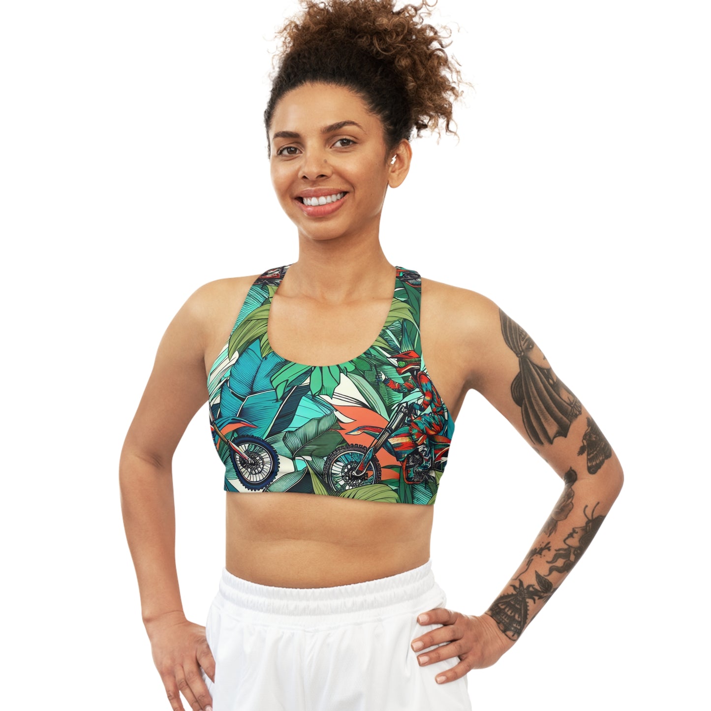 Tropical Moto Surge - Sports Bra