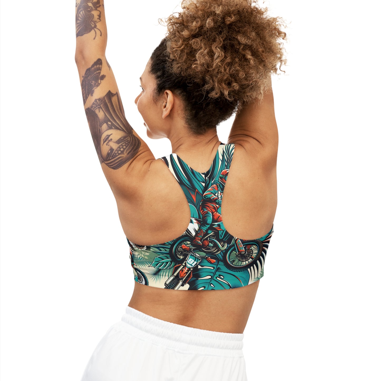 Jungle Racer Tropical Motocross Escape - Sports Bra