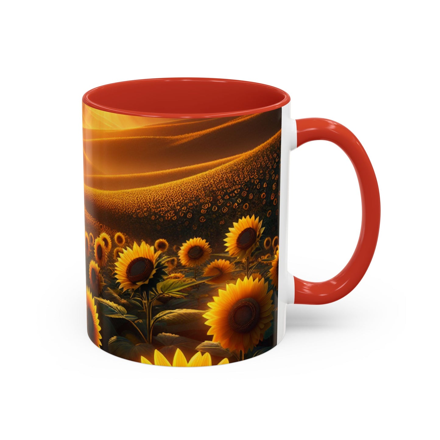 Amber Horizons Sunflower Array - Mugs