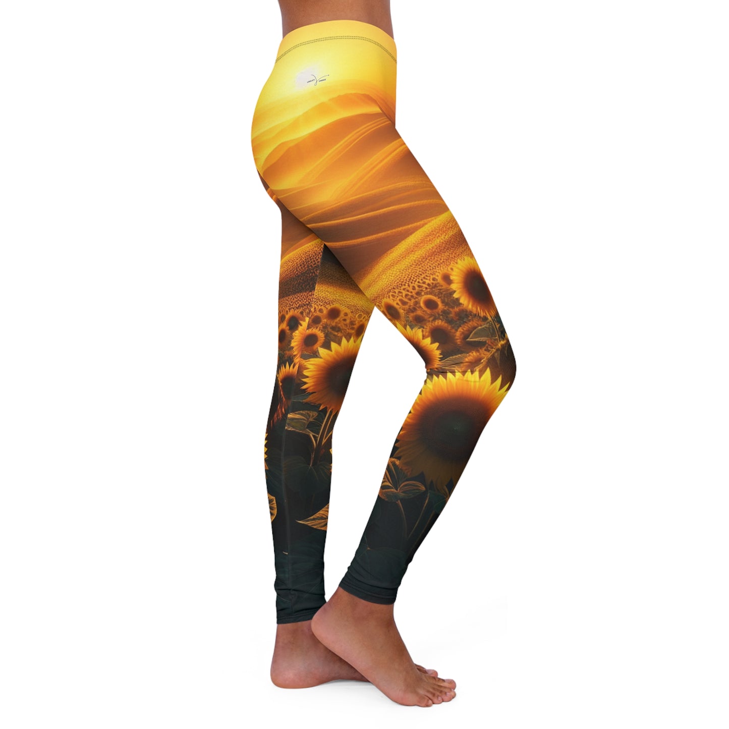 Amber Waves Sunflower Horizon - Leggings