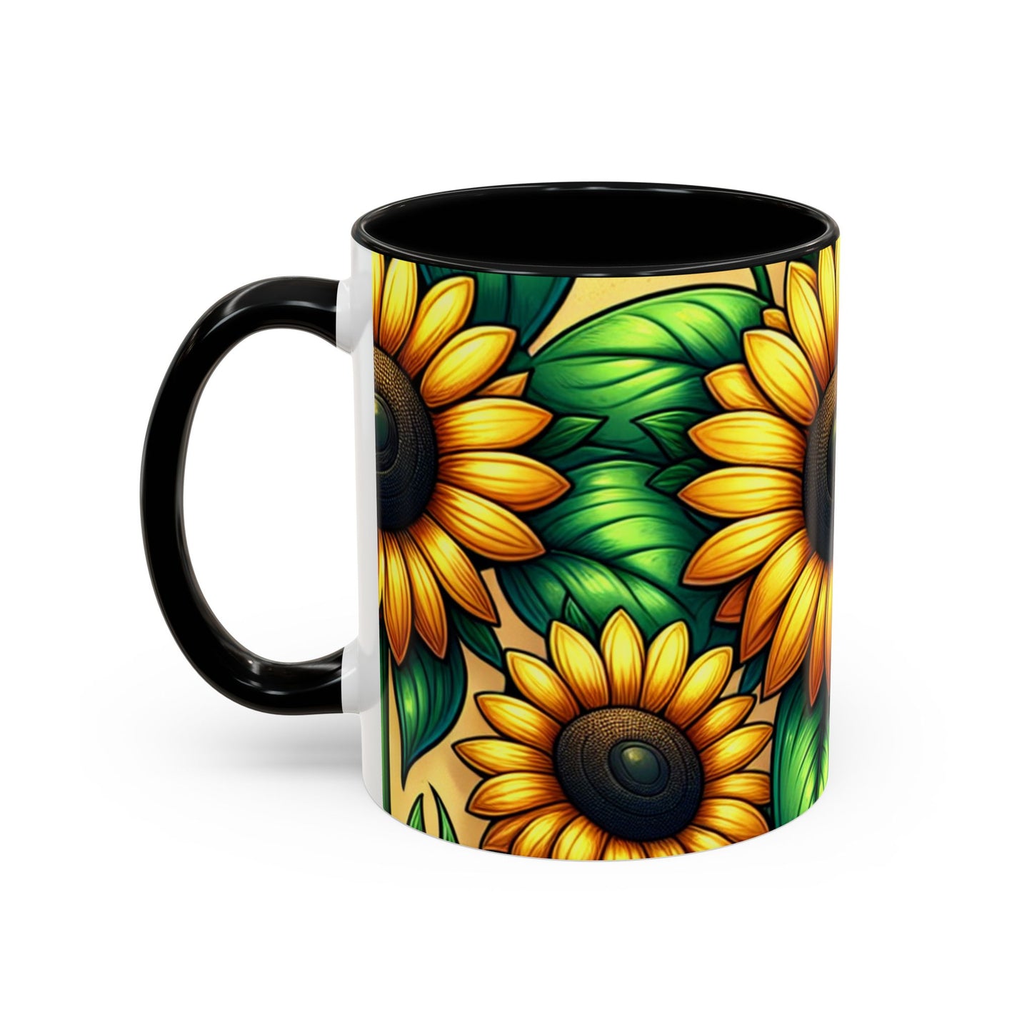 Golden Helianthus Harmony - Mugs