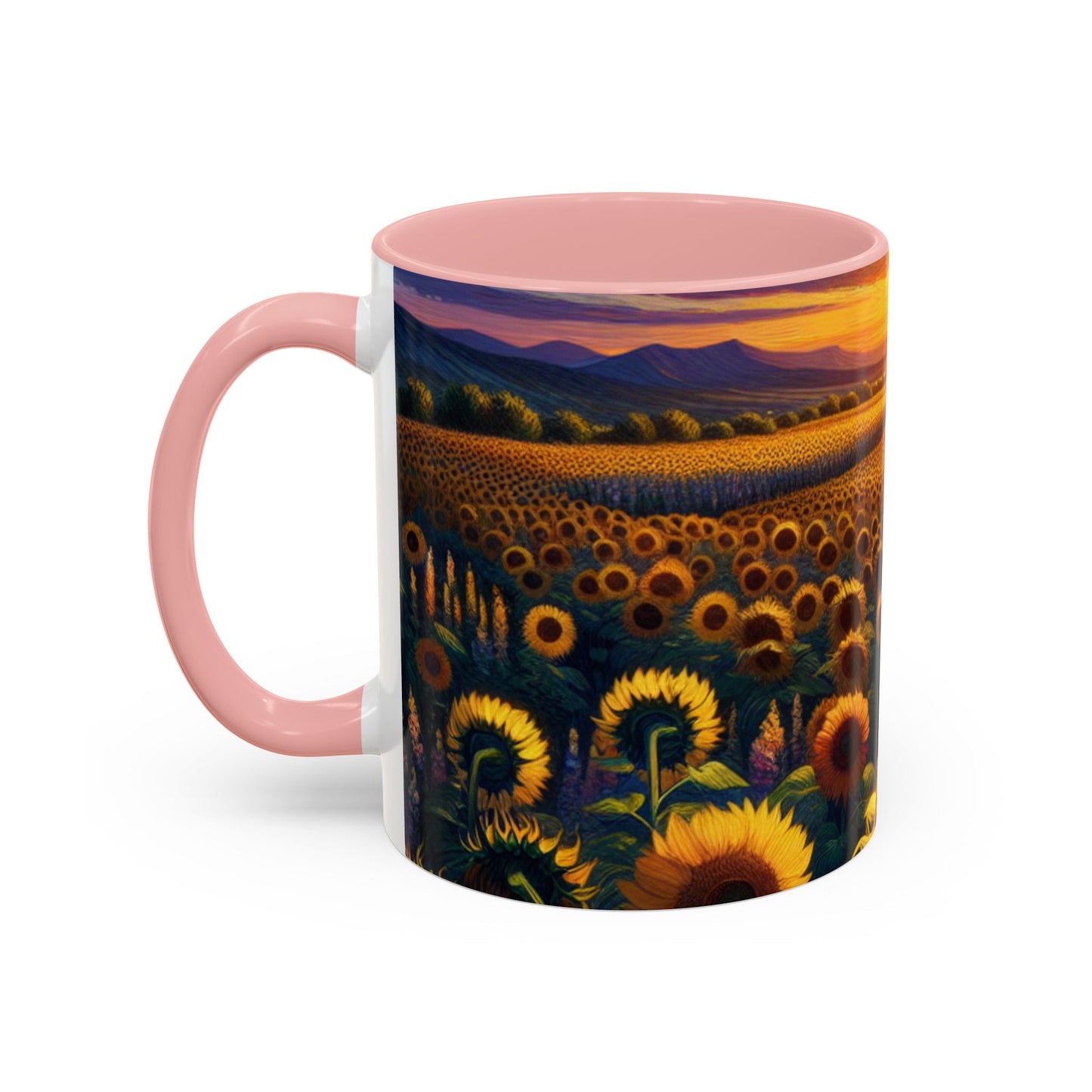 Sunset Serenade in Sunflower Valley - Mugs