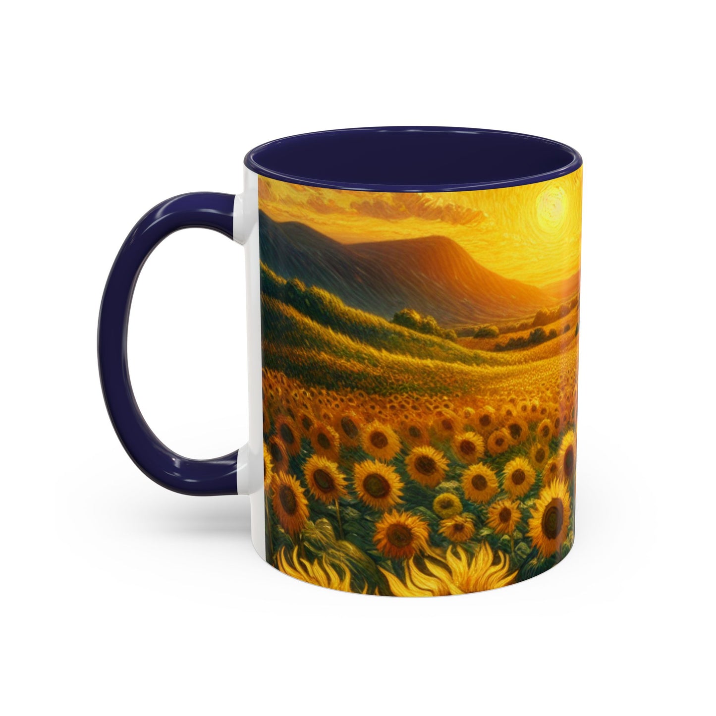 Sunflower Radiance Swirl - Mugs