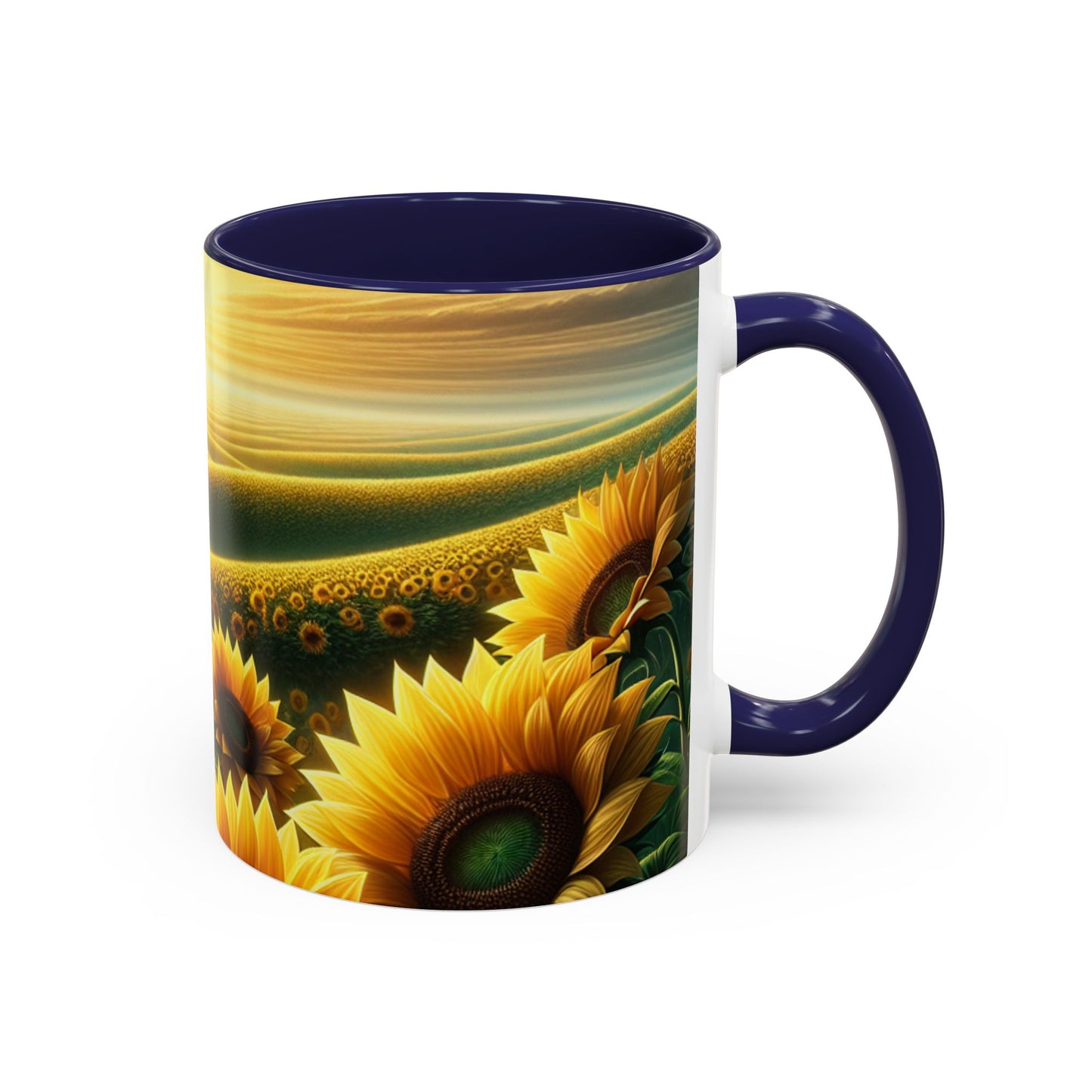 Sunset Sunflower Serenade - Mugs