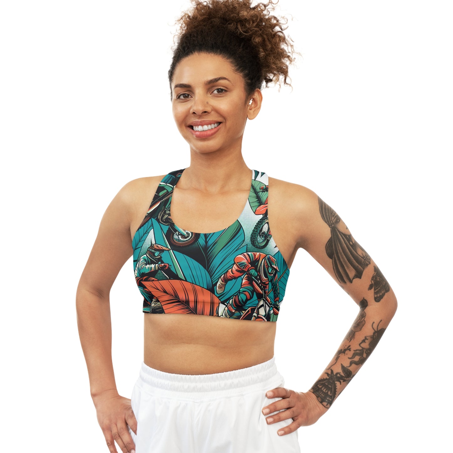 Tropical Motocross Mayhem - Sports Bra