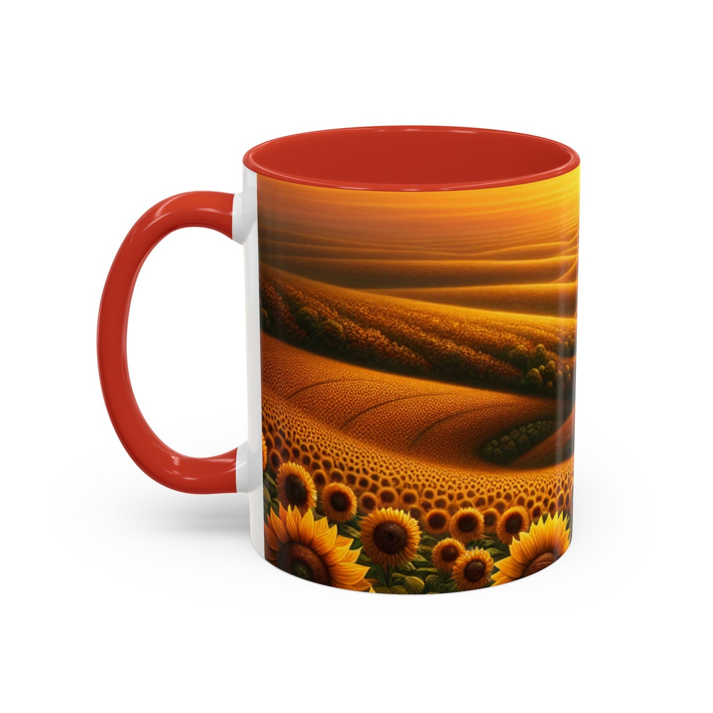 Amber Horizon Sunflower Waves - Mugs