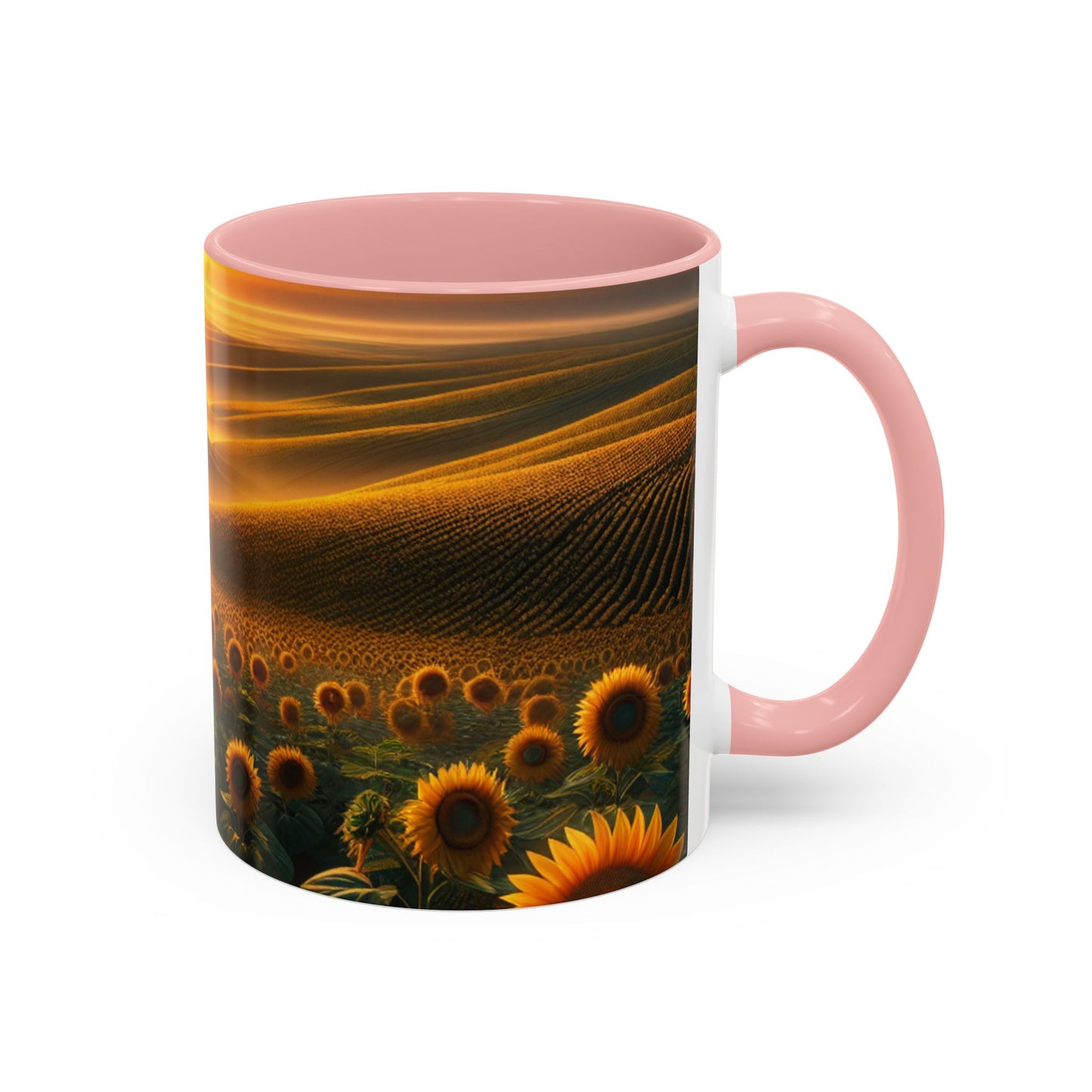 Amber Serenity Sunflower Fields - Mugs