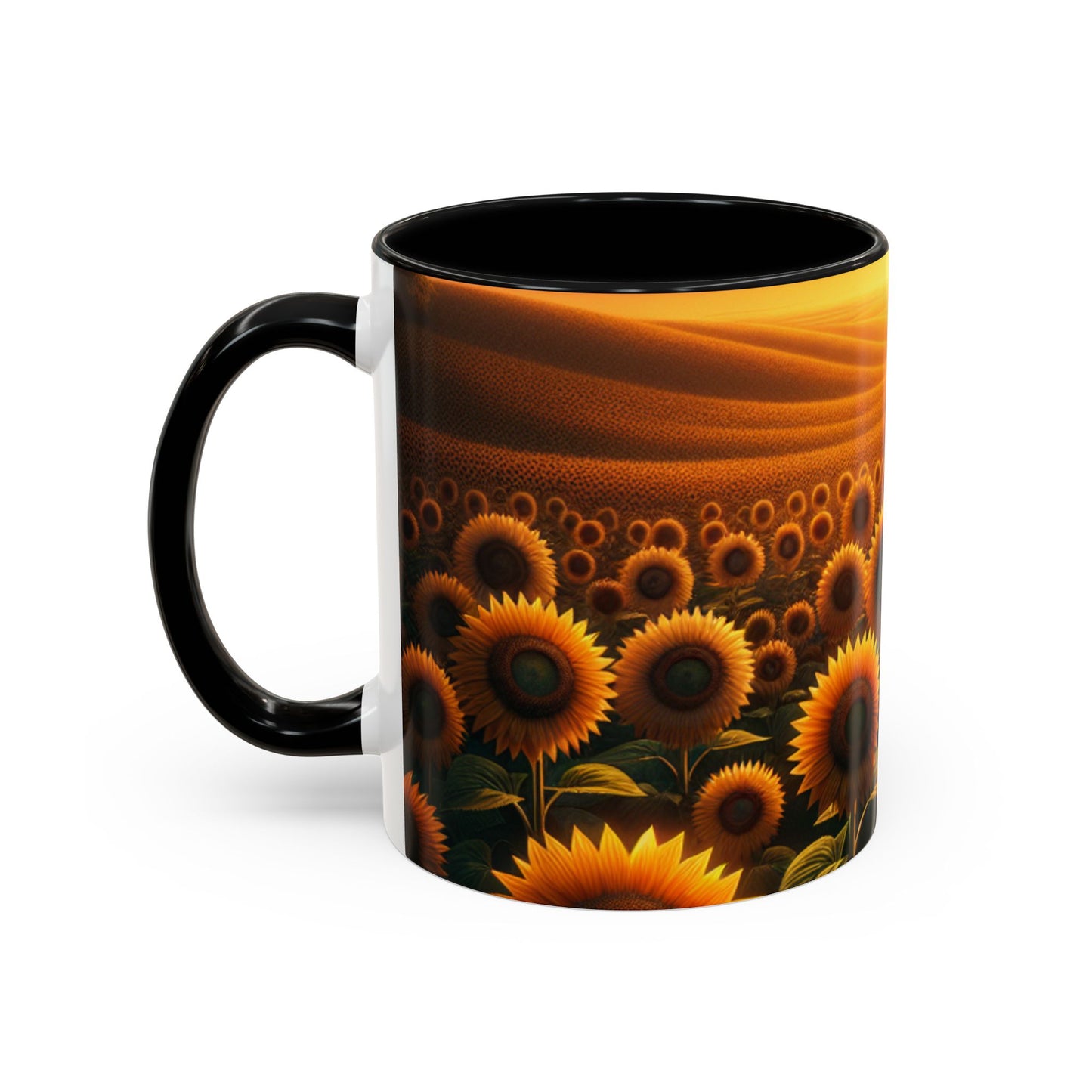Amber Horizons Sunflower Field - Mugs