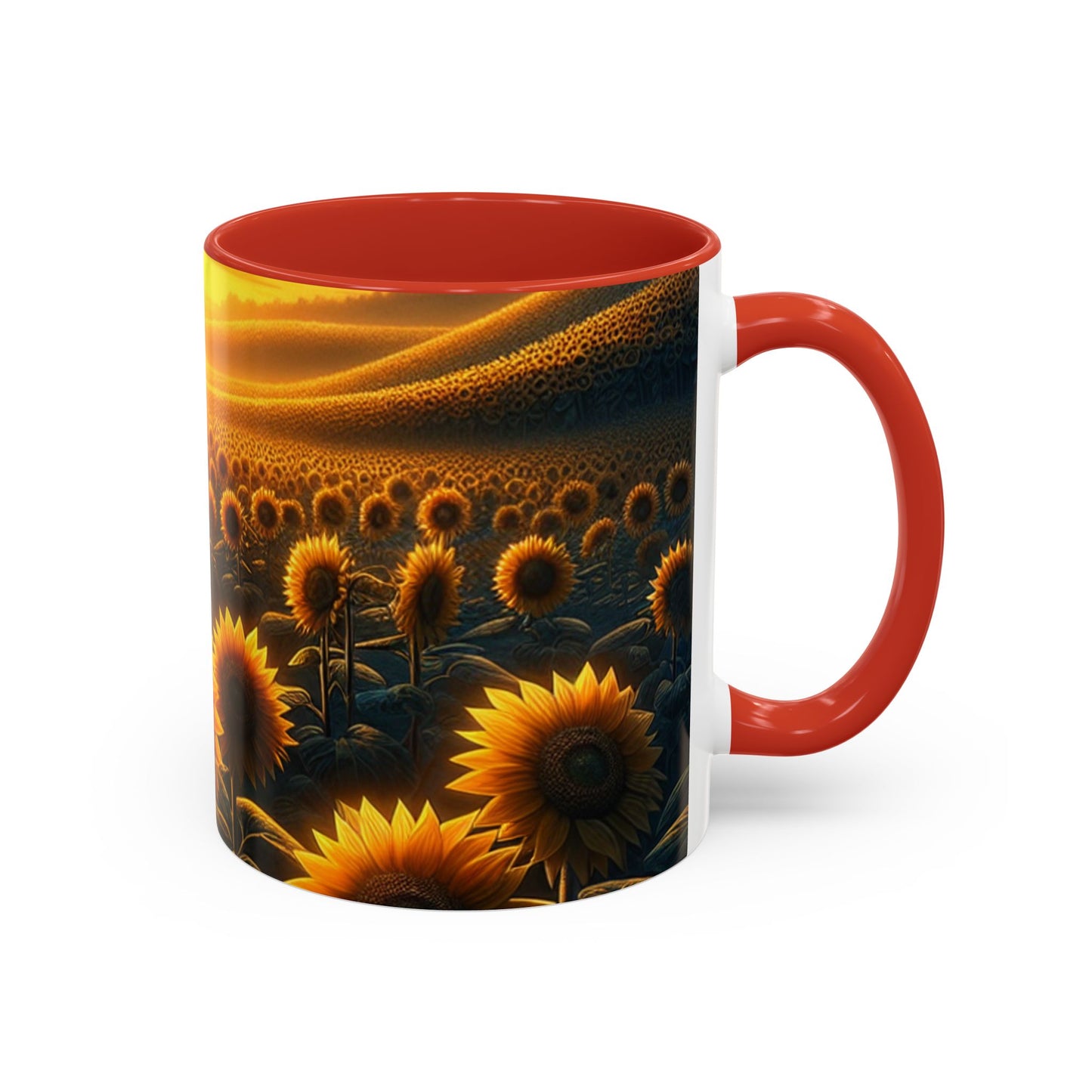 Golden Hour Sunflower Serenade - Mugs