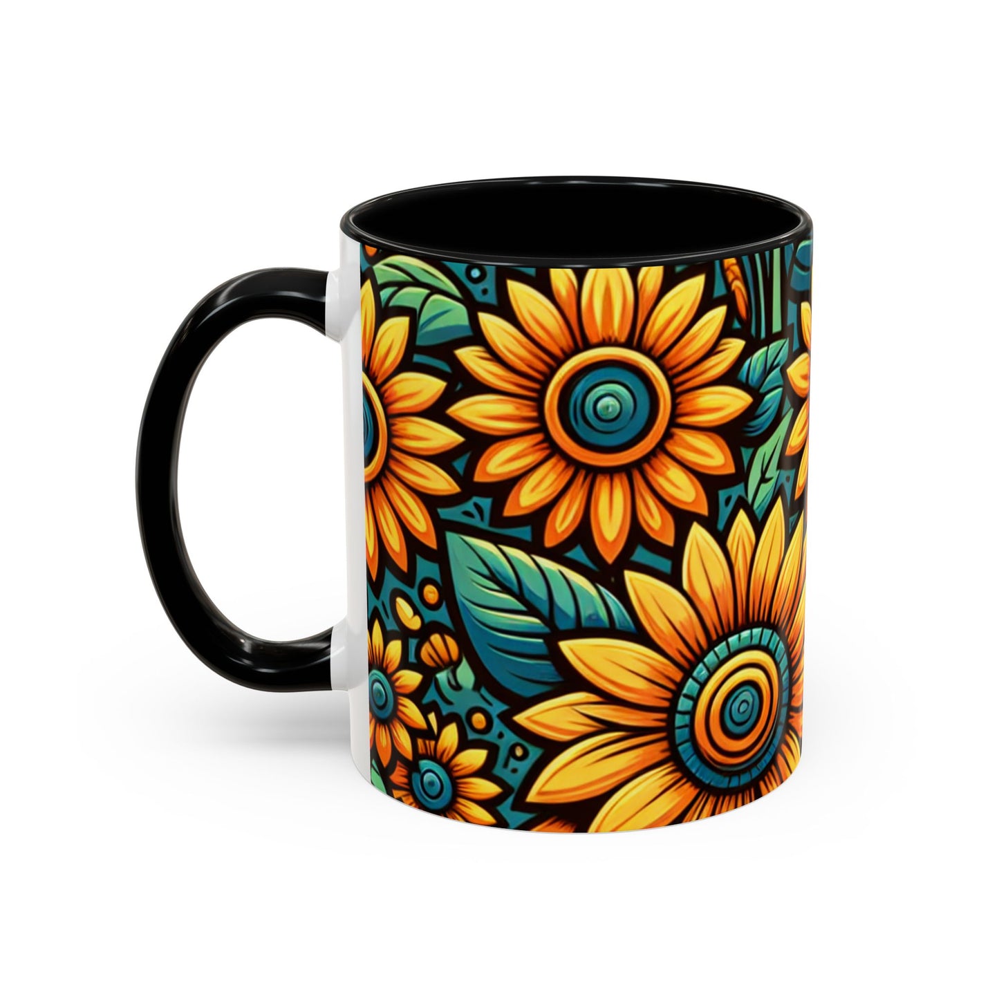 Azure Autumn Sunflower Medley - Mugs