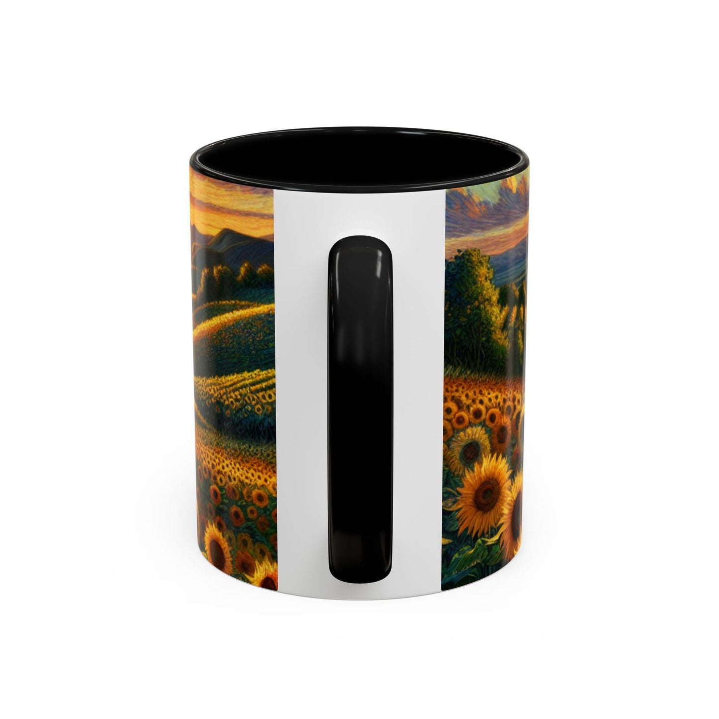 Sunset Serenade in Sunflower Valleys - Mugs