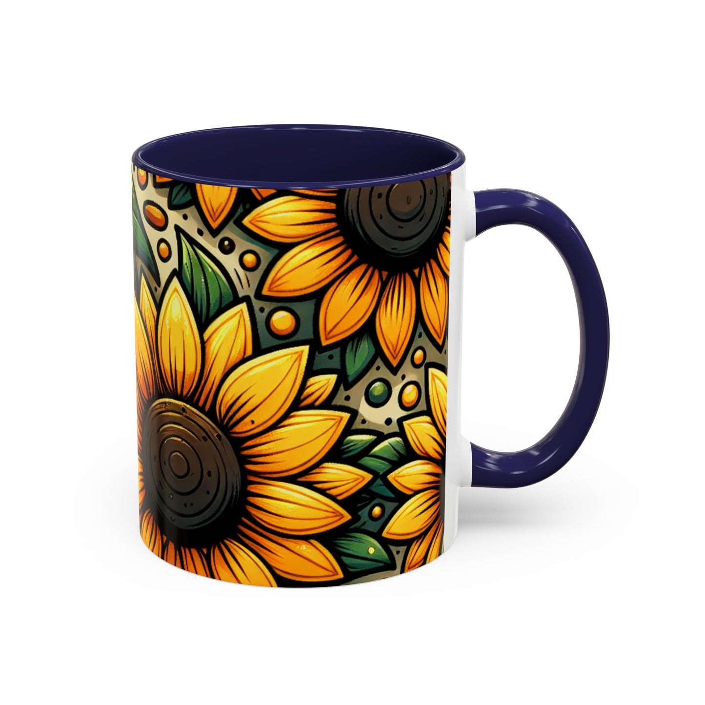 Sunflower Radiance Tapestry - Mugs