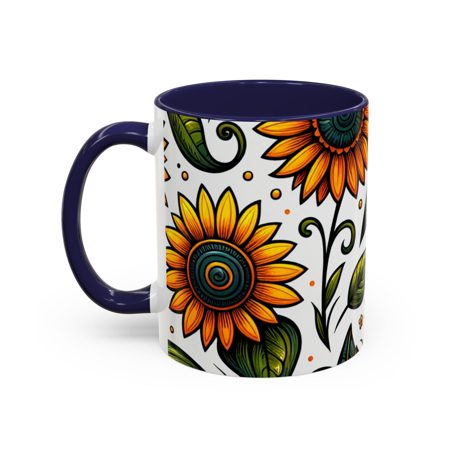 Sunlit Floral Harmony - Mugs