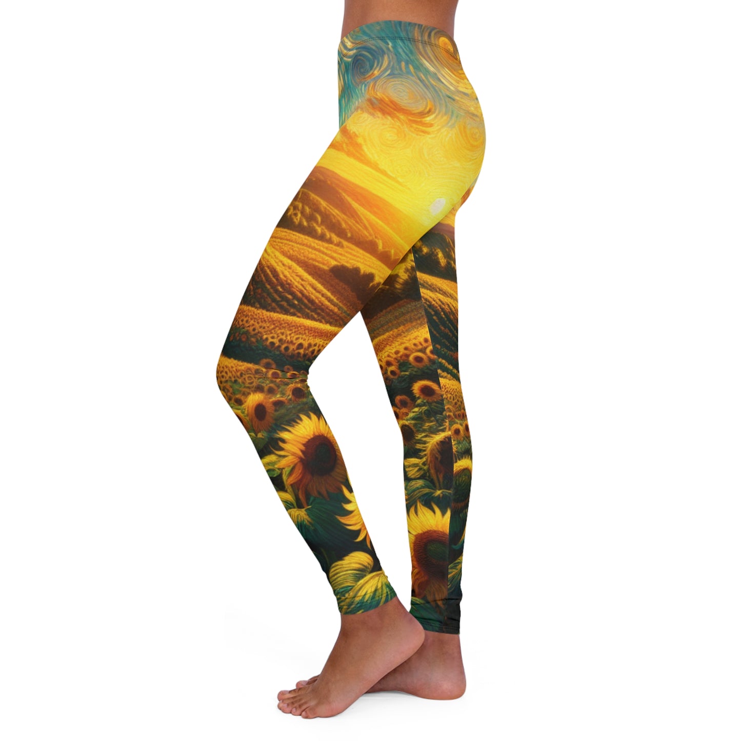 Sunflower Whirlwind Symphony - Leggings