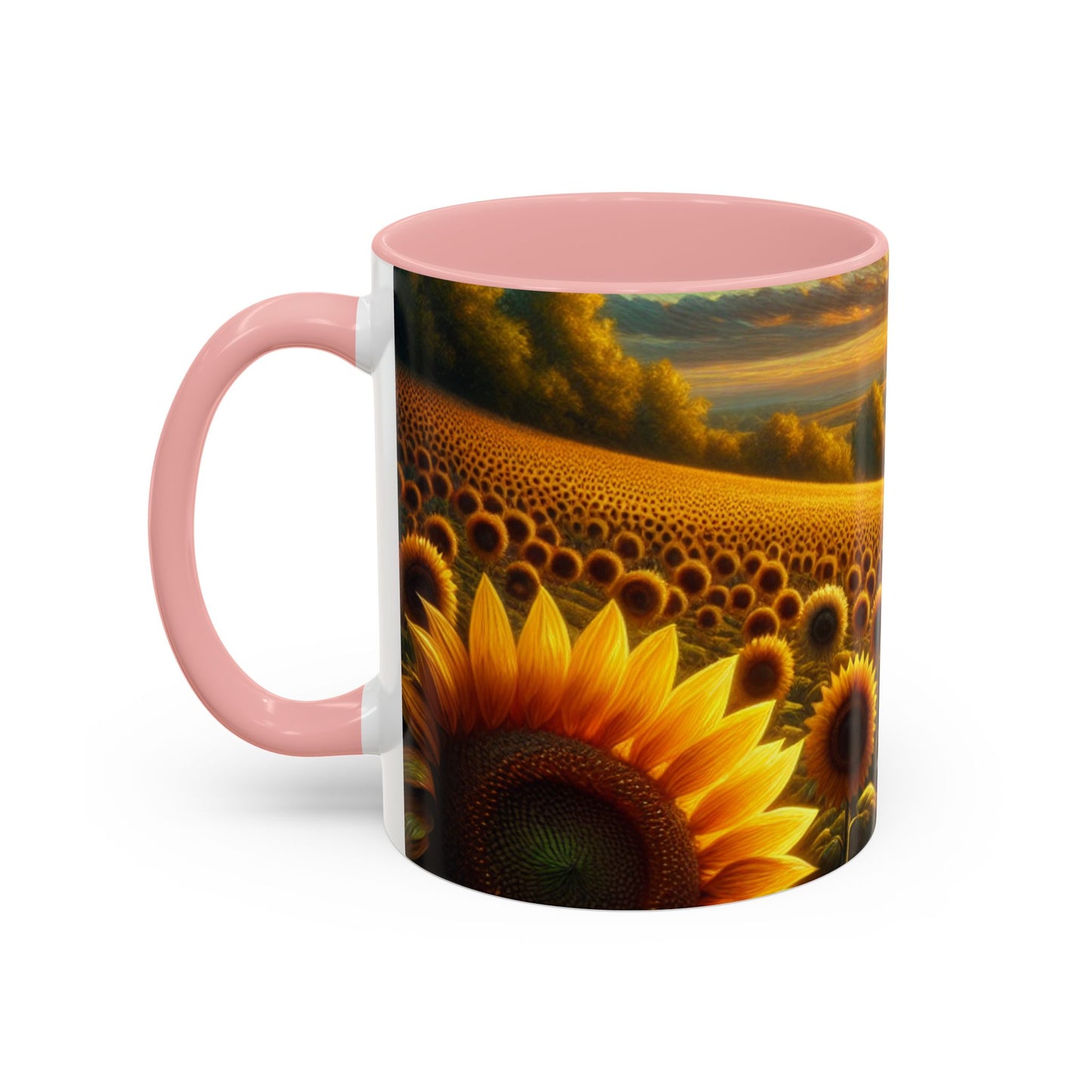 Sunset Serenade in the Sunflower Valley - Mugs