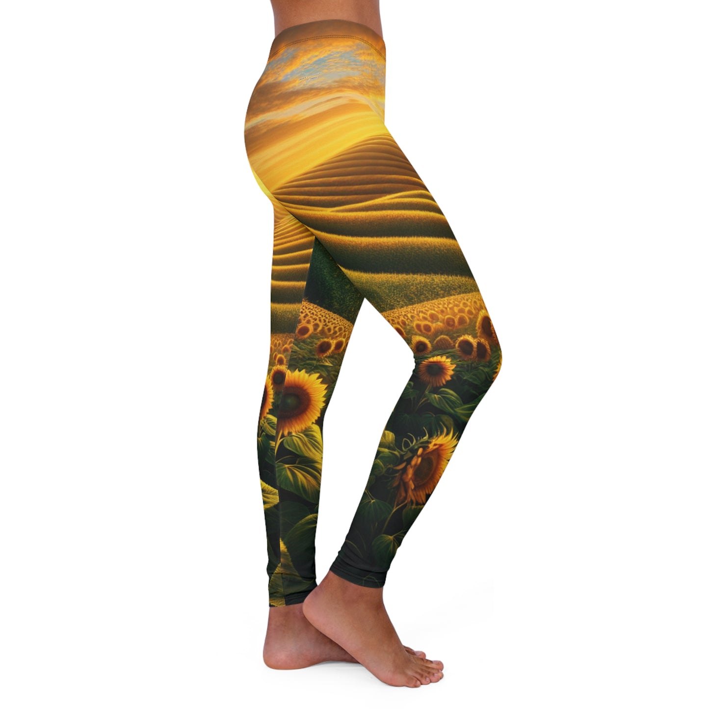 Amber Waves of Bloom - Leggings