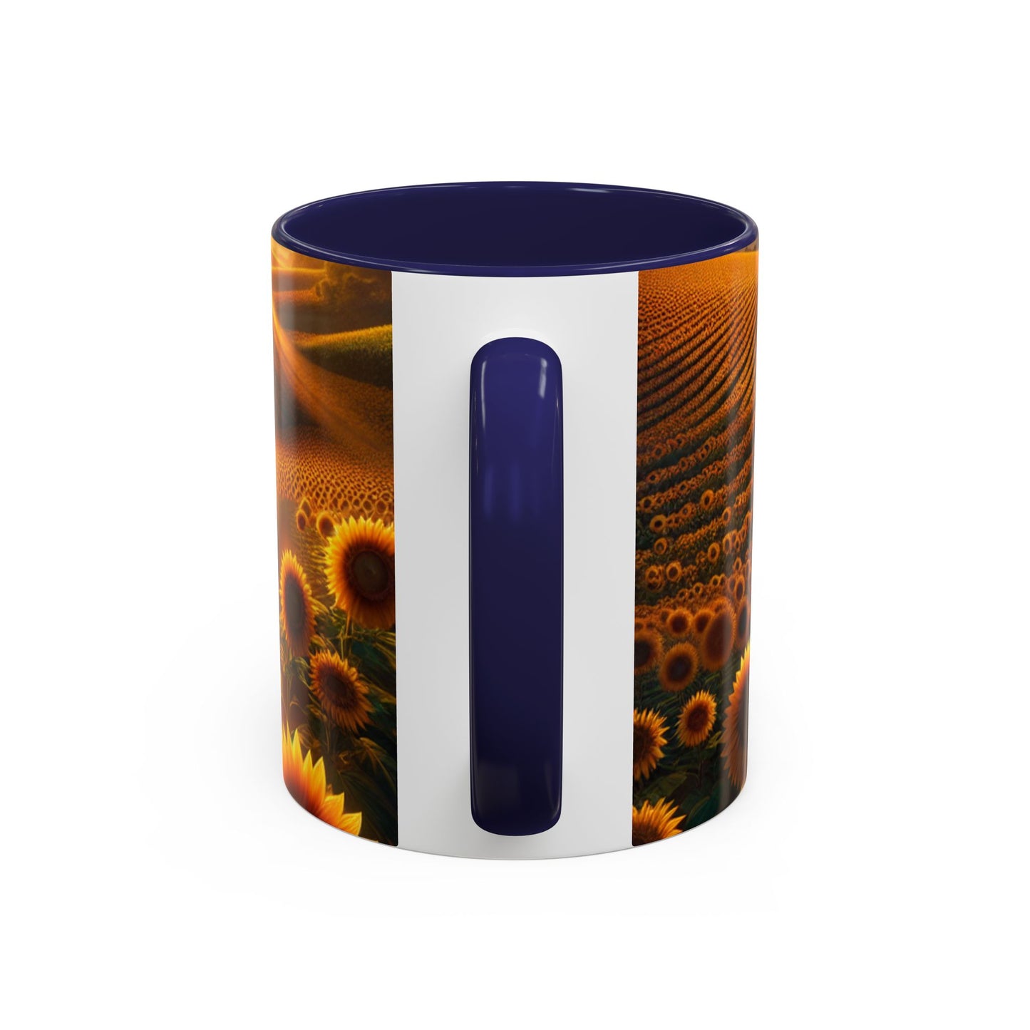 Amber Radiance Sunflower Fields - Mugs