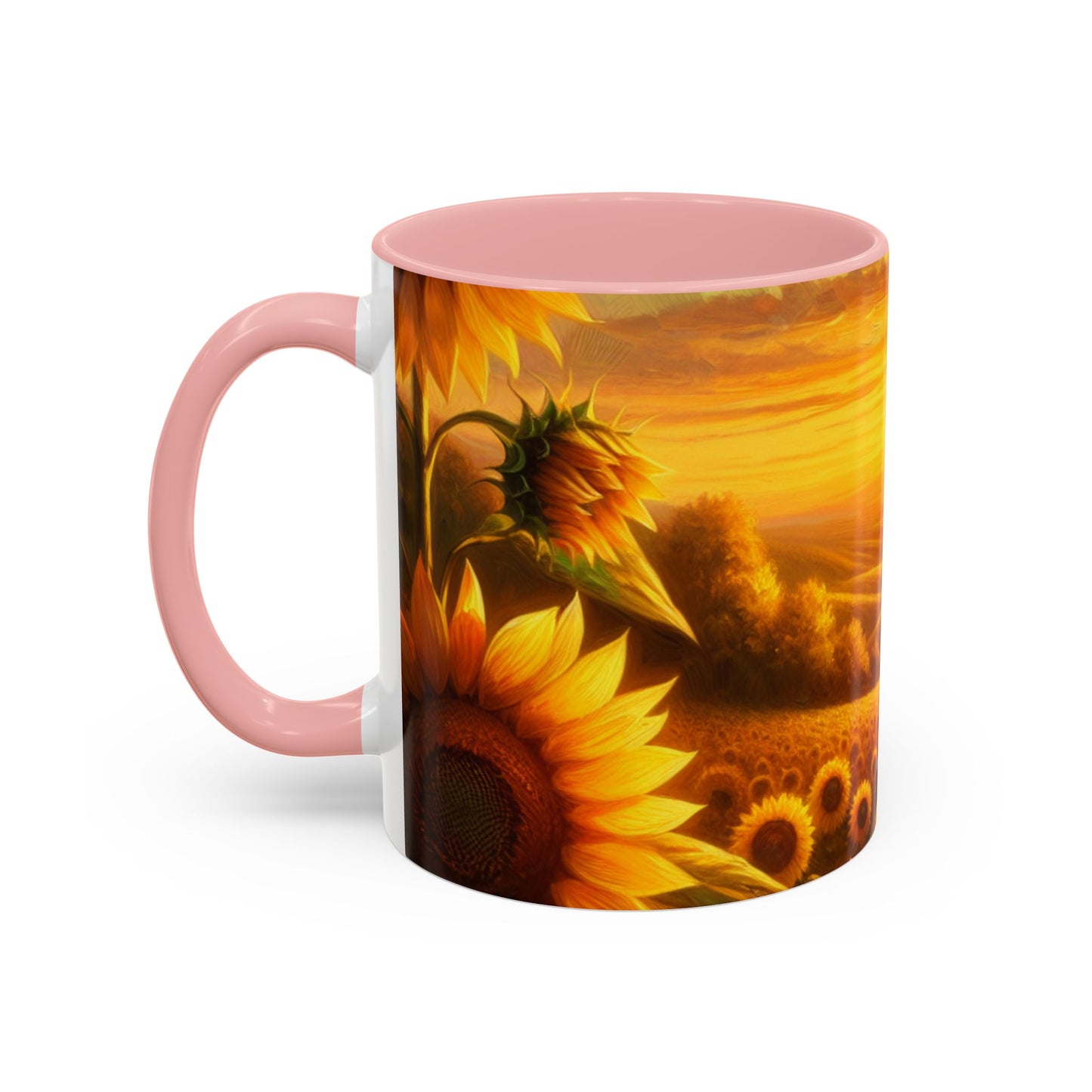 Golden Sunflower Majesty - Mugs