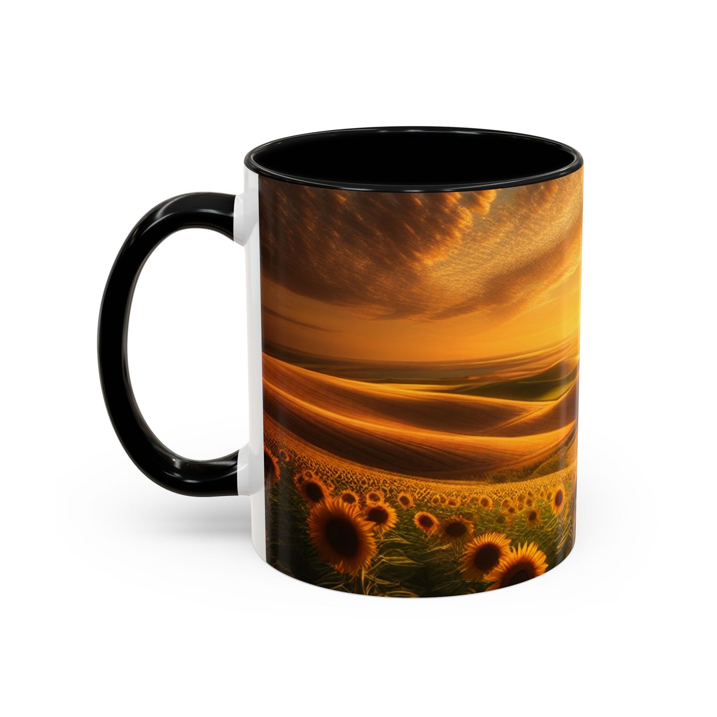 Sunset Amber Waves and Sunflower Bliss - Mugs
