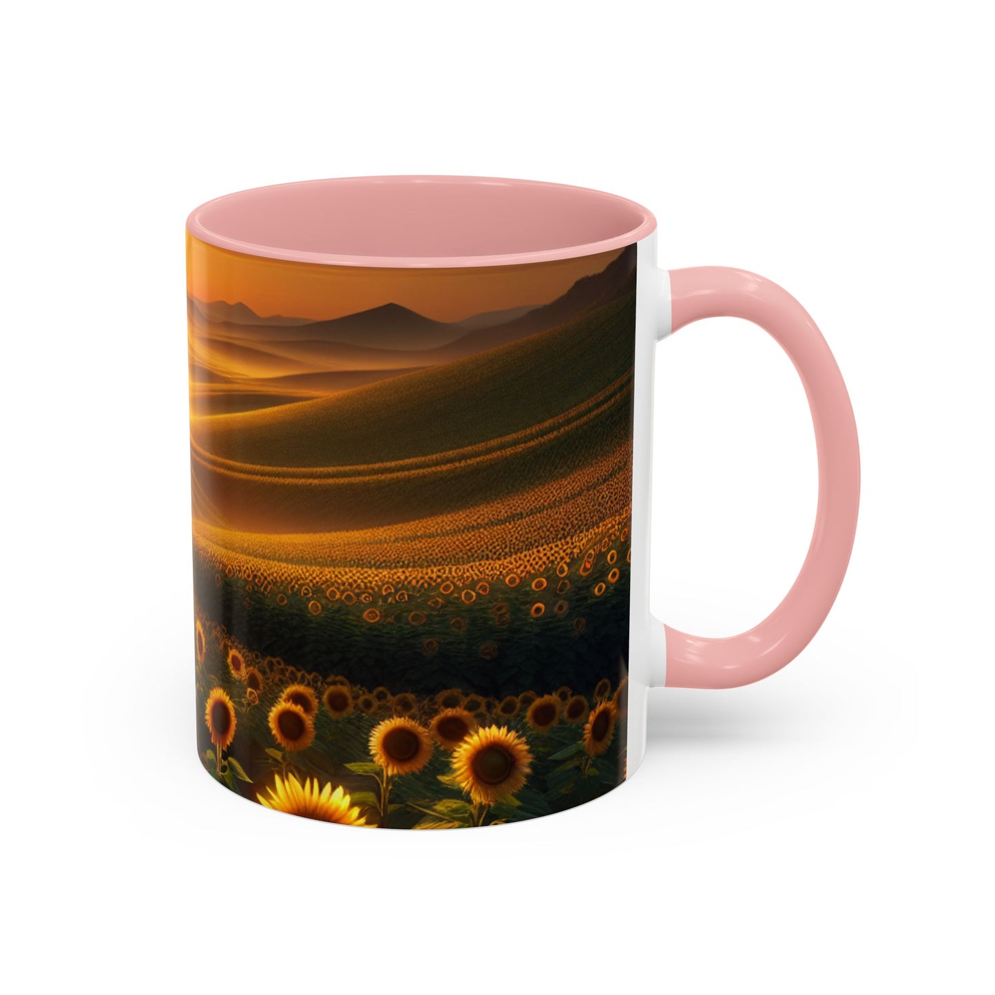 Amber Radiance Sunflower Valleys - Mugs