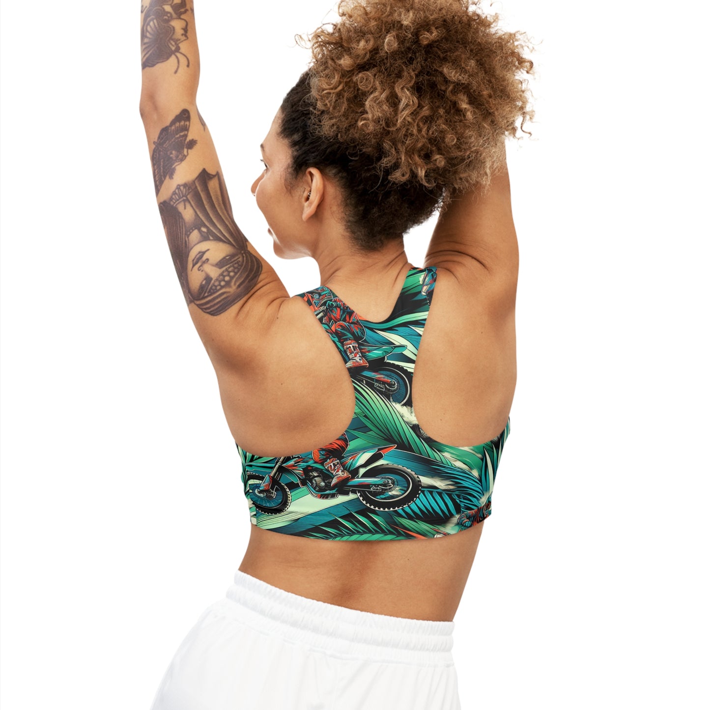 Tropical Moto Mayhem - Sports Bra