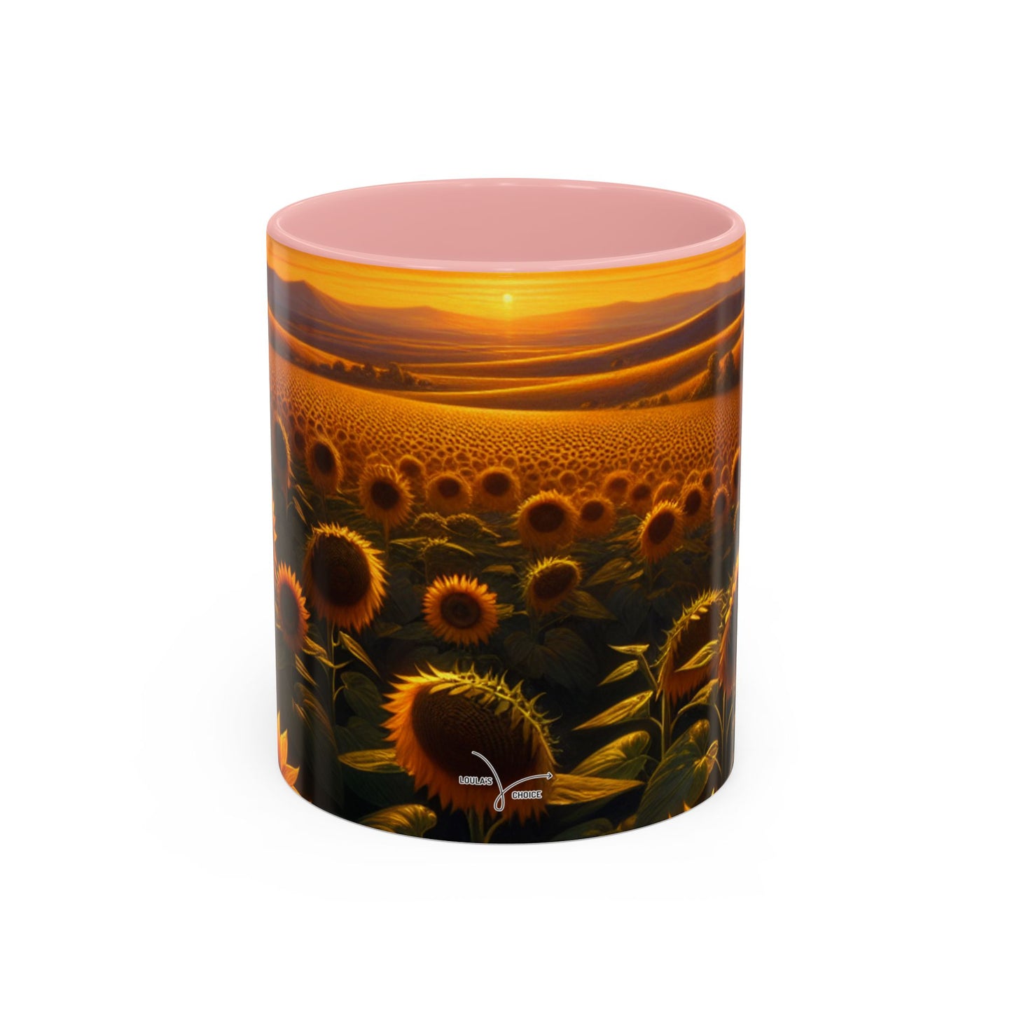 Golden Sunset Sunflower Serenade - Mugs