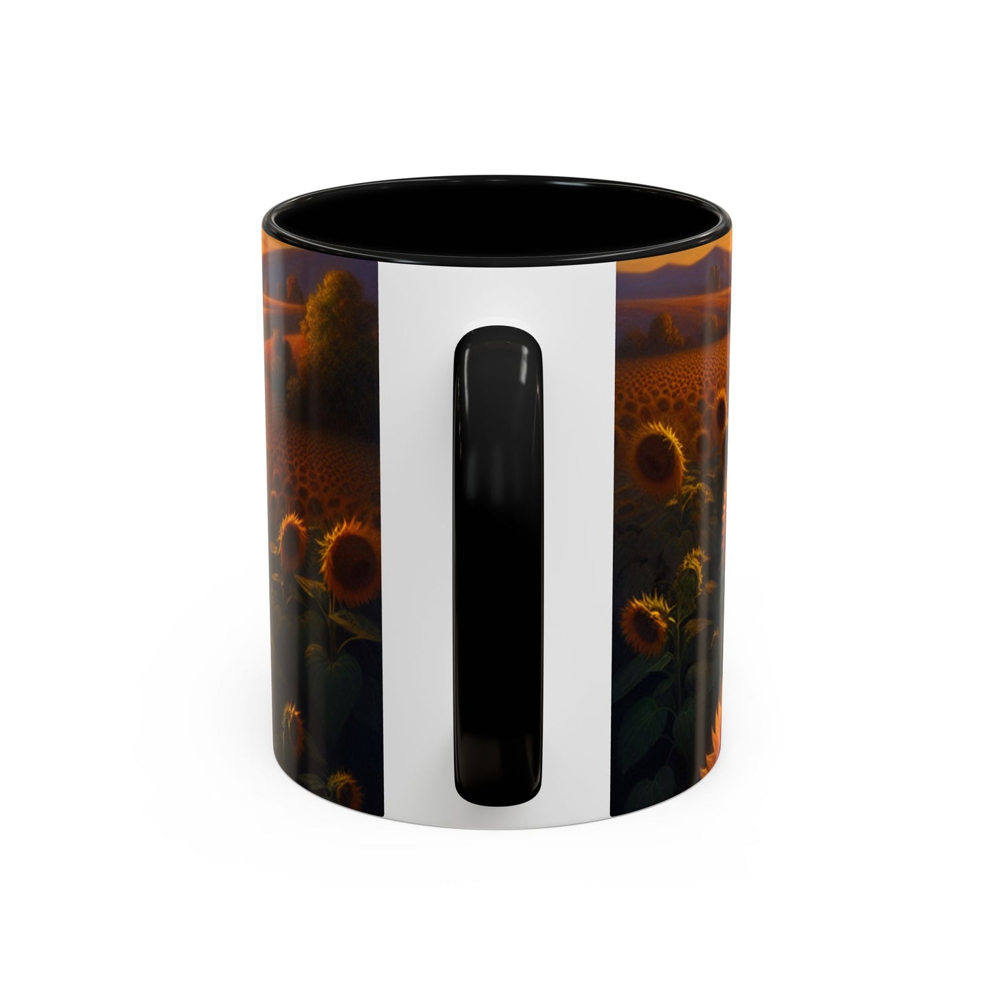 Golden Sunset Sunflower Serenade - Mugs