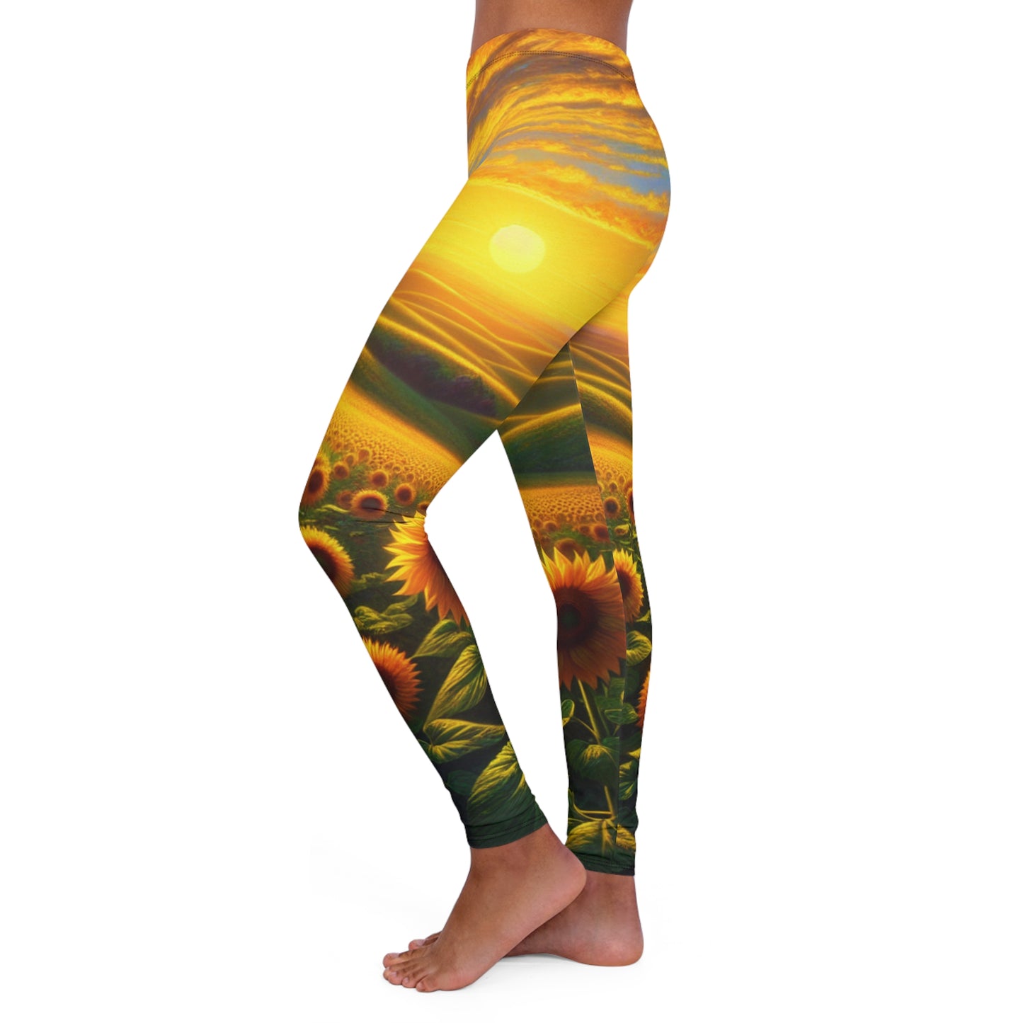 Amber Sunset Serenade - Leggings