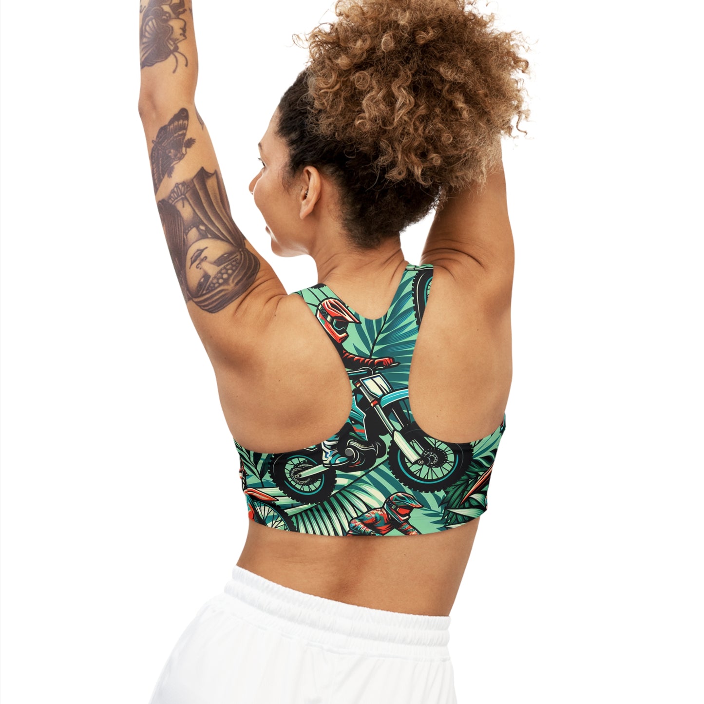 Tropical Moto Mayhem - Sports Bra