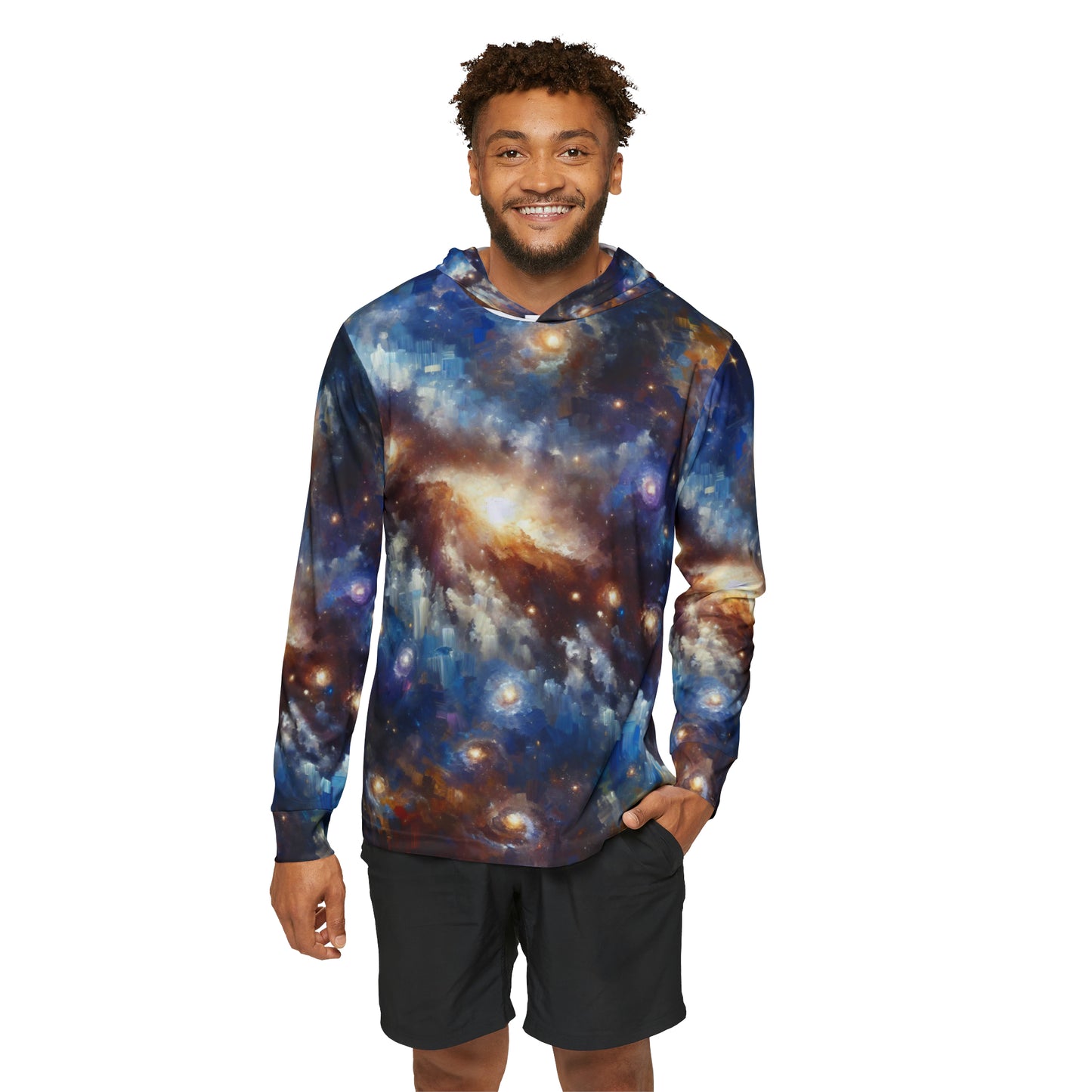 Stellar Brushstroke Symphony - Hoodie