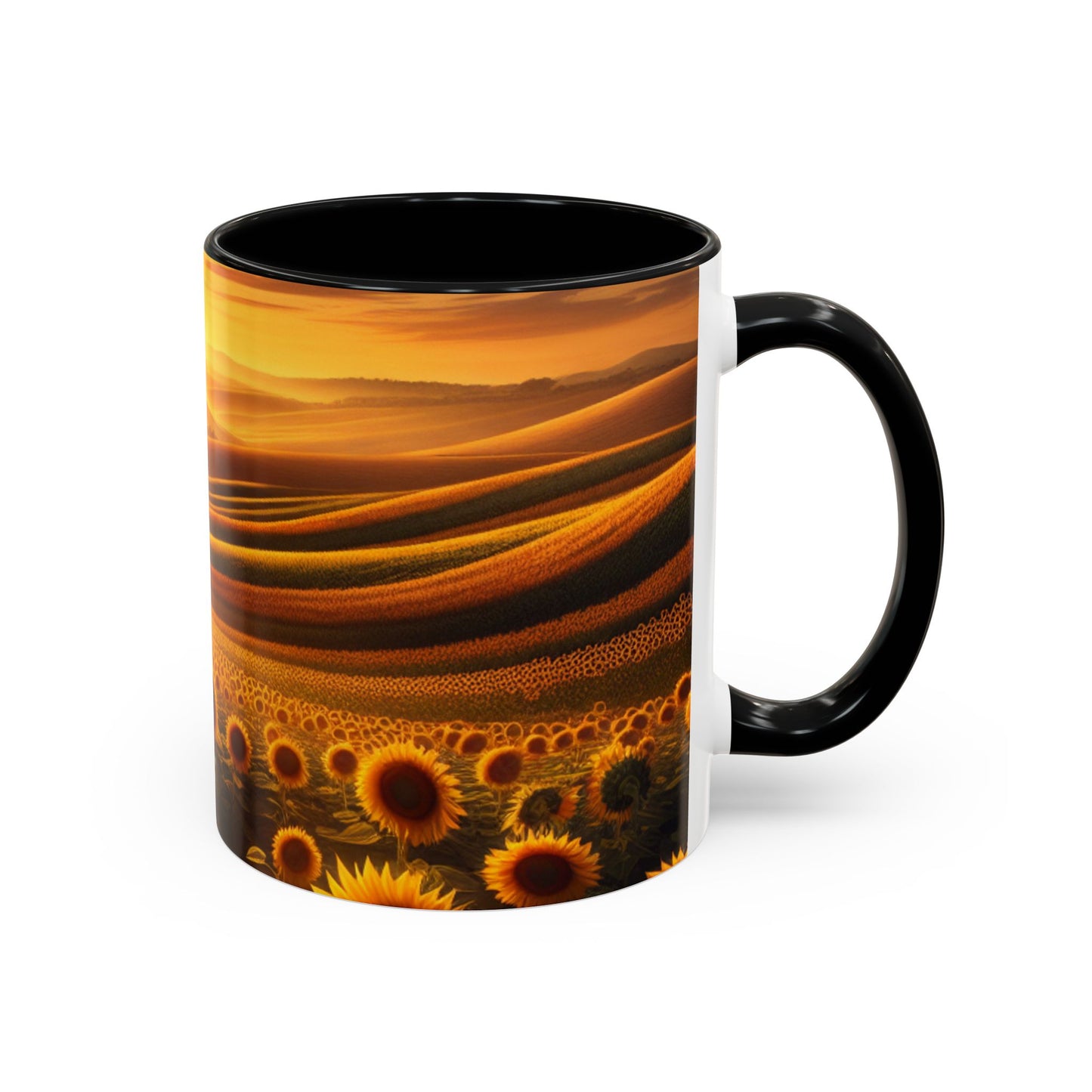 Golden Sunrise Tapestry - Mugs