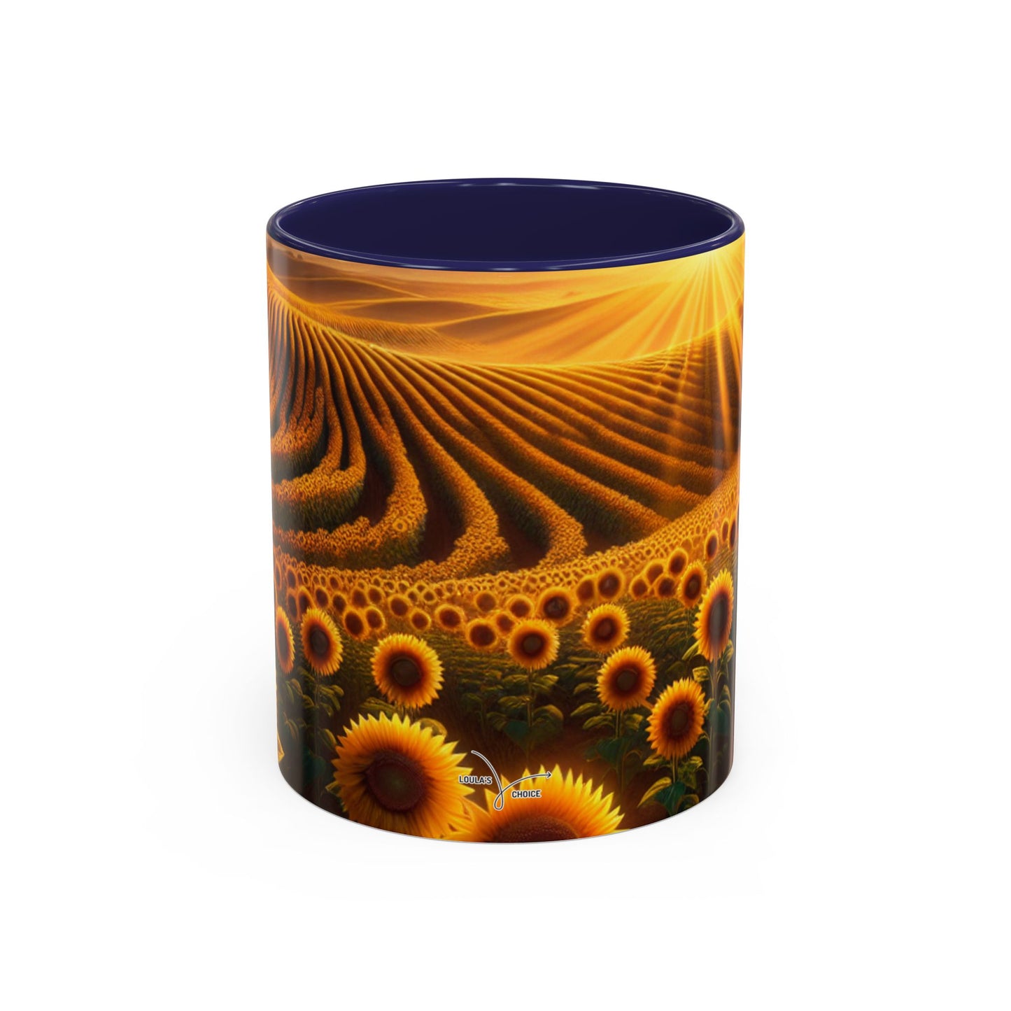 Amber Radiance Sunflower Fields - Mugs