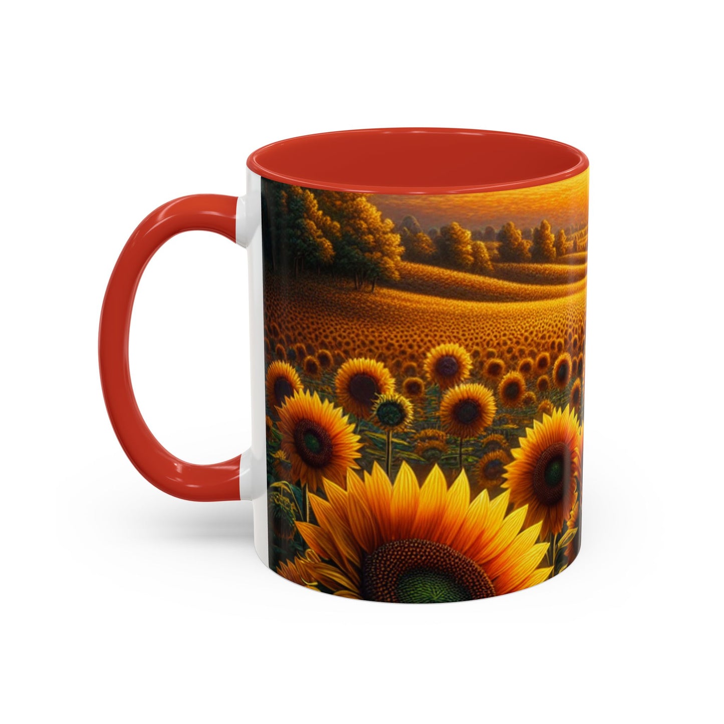 Amber Sunflower Serenade - Mugs