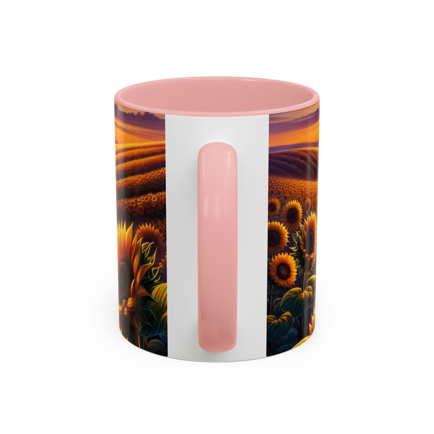 Golden Radiance Sunflower Fields - Mugs