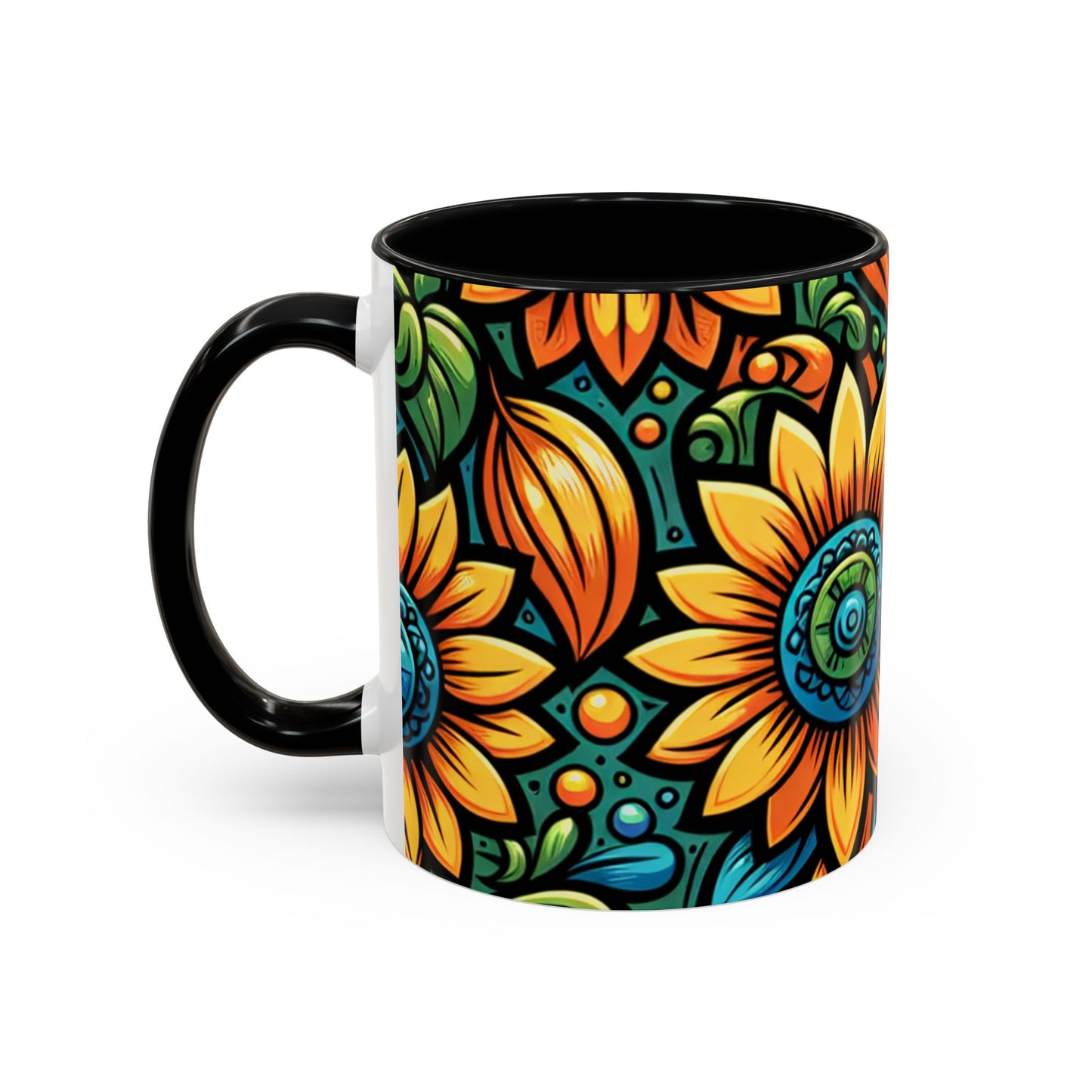 Enchanted Sunflower Mosaic - Mugs