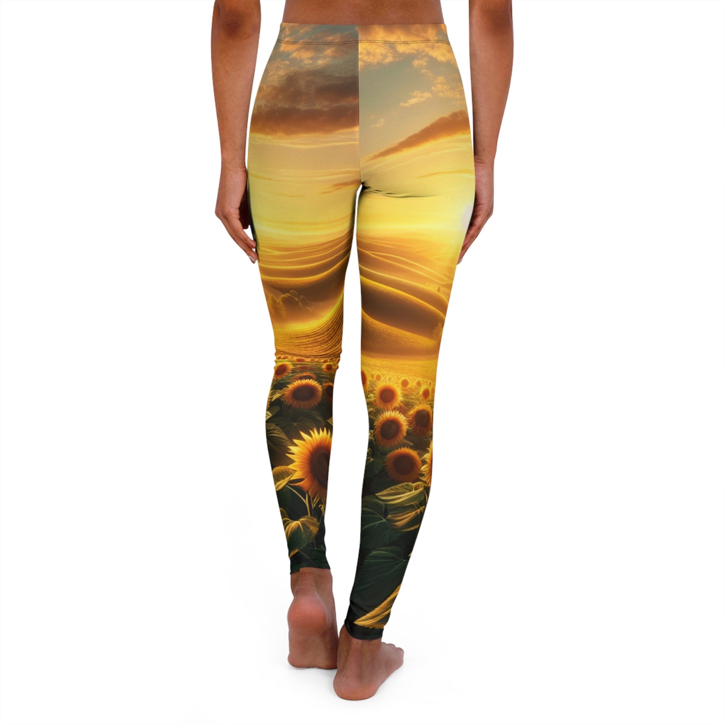 Amber Waves of Sunflower Majesty - Leggings