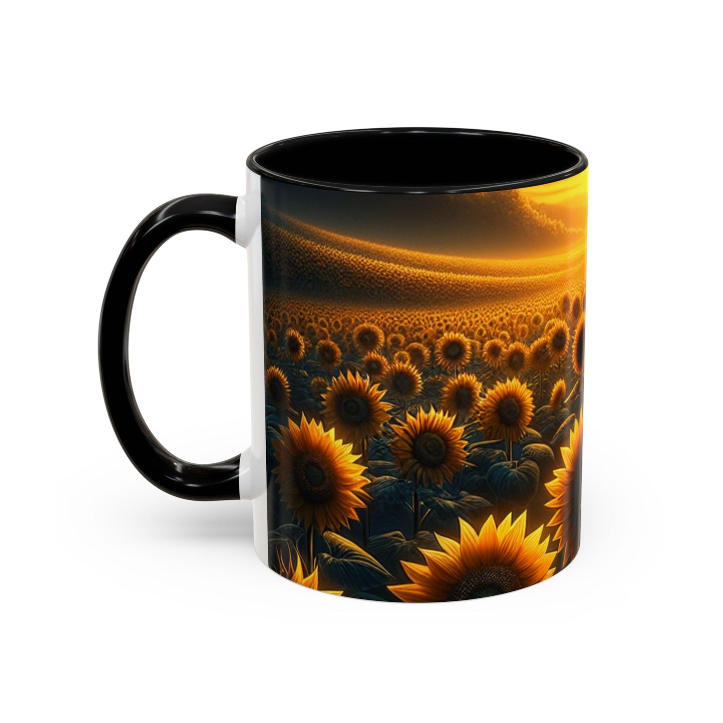 Golden Hour Sunflower Serenade - Mugs