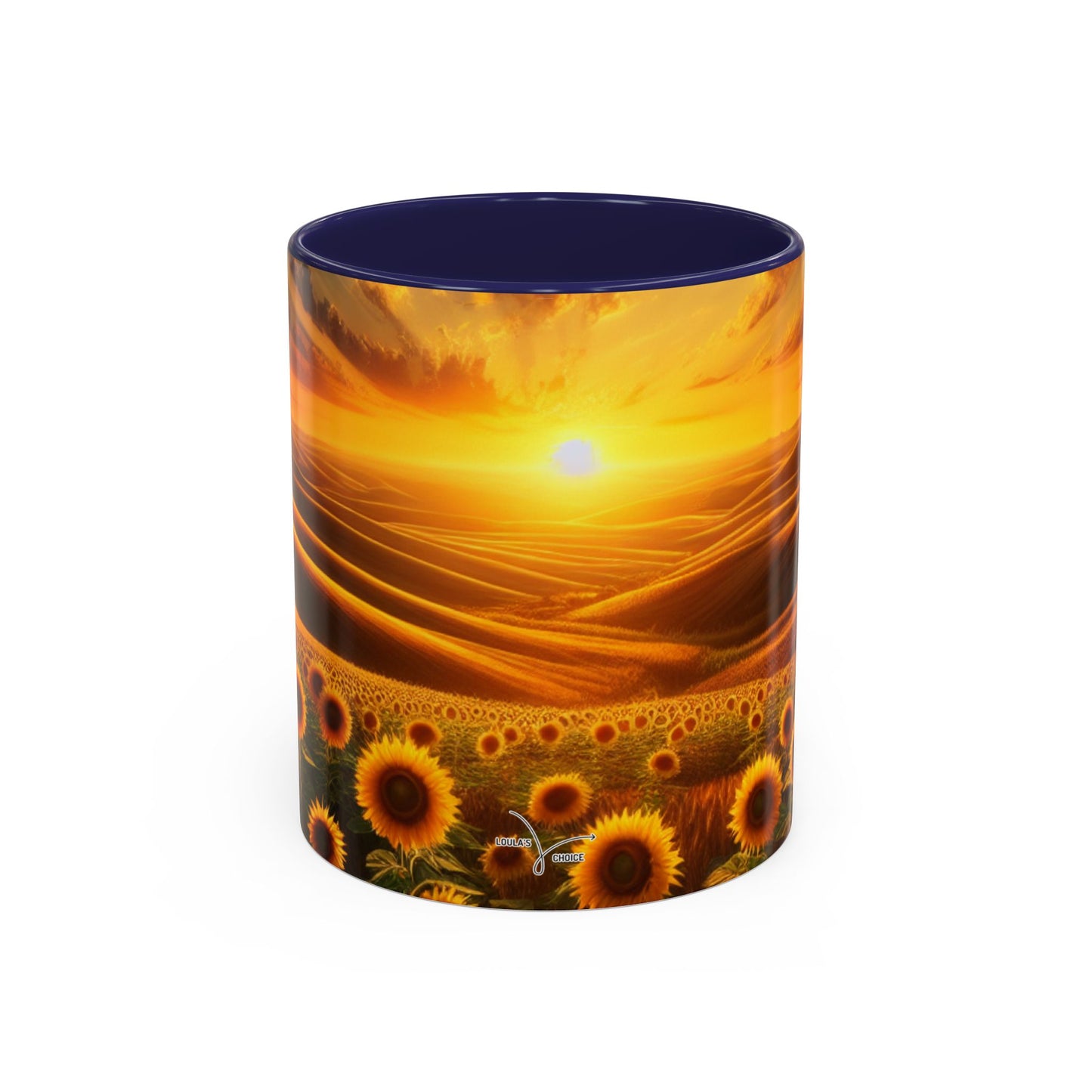 Sunset Serenade in Sunflower Valleys - Mugs