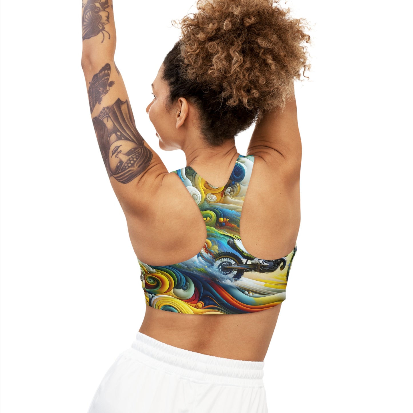 Chromatic Vortex Velocity - Sports Bra