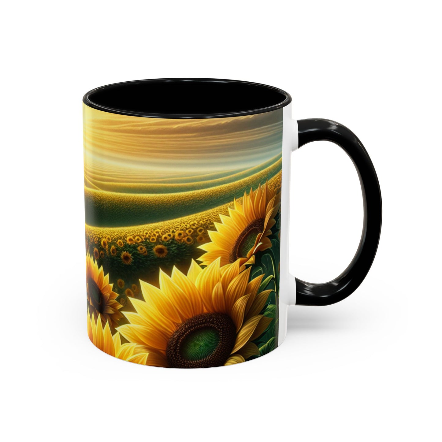 Sunset Sunflower Serenade - Mugs