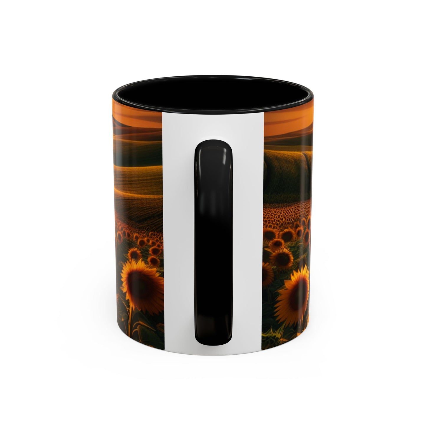 Sunrise Serenade in Sunflower Valleys - Mugs