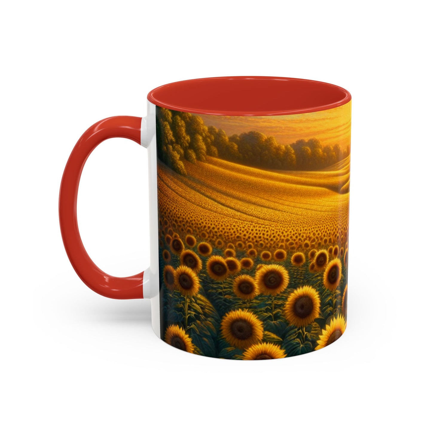 Sunset Sunflower Serenade Pattern - Mugs