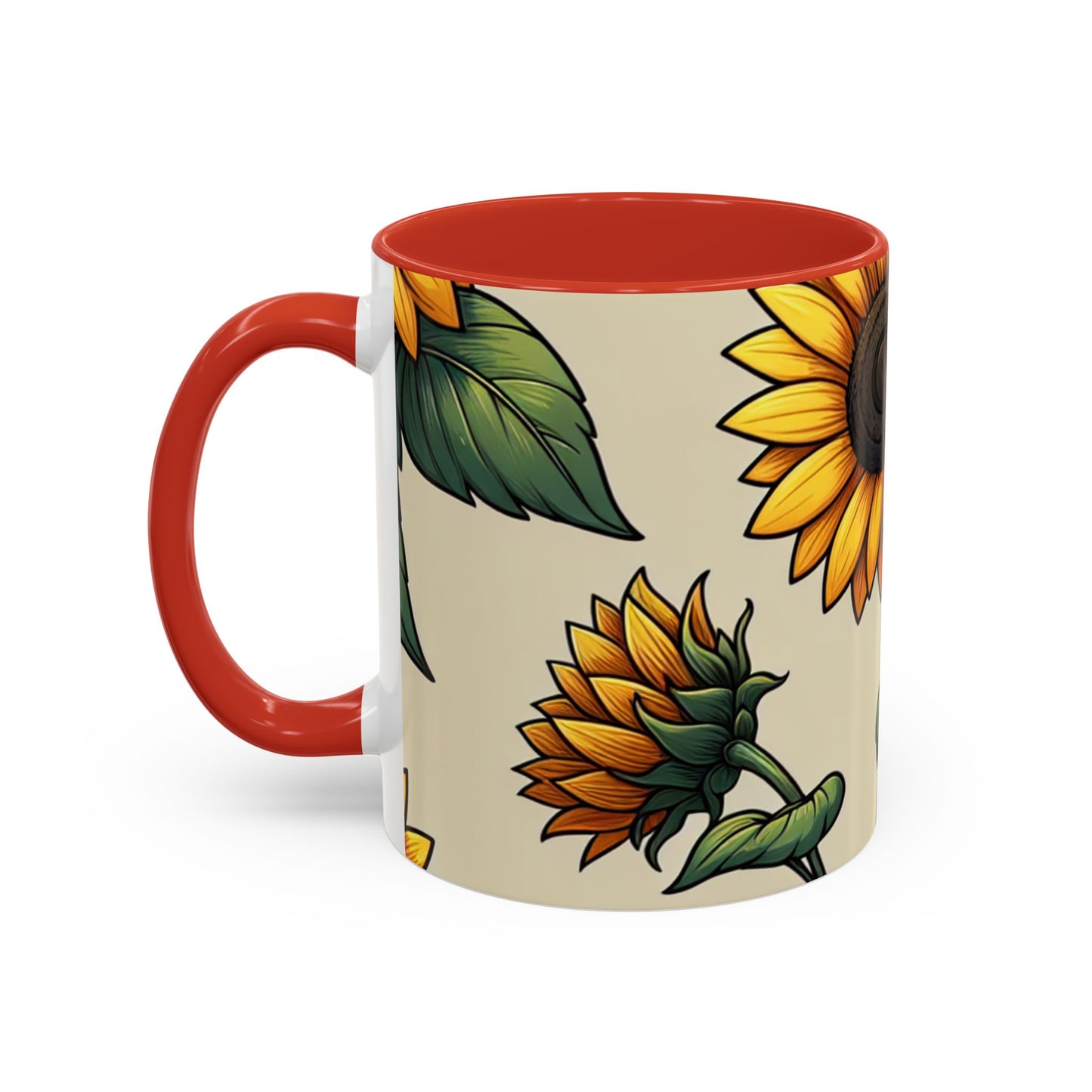 Sunlit Sunflower Serenade - Mugs
