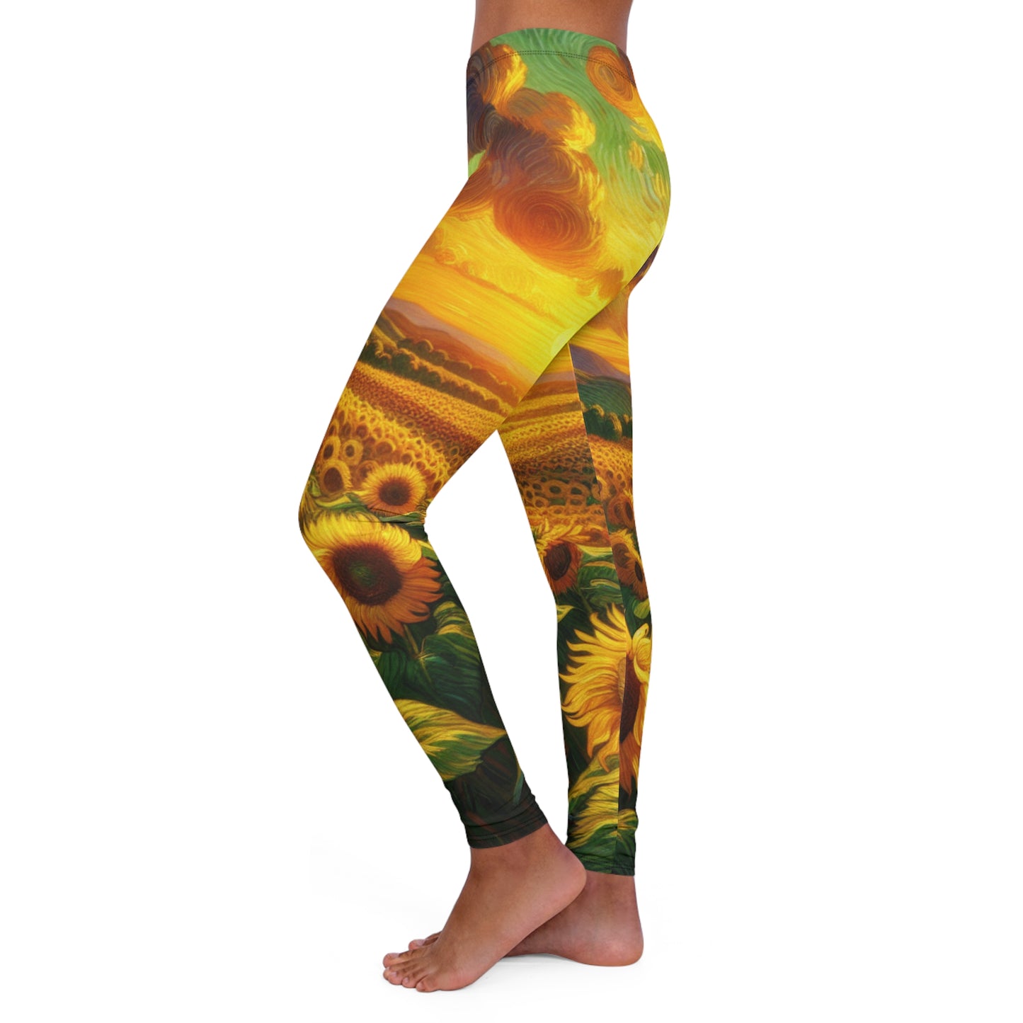 Golden Helios Tapestry - Leggings