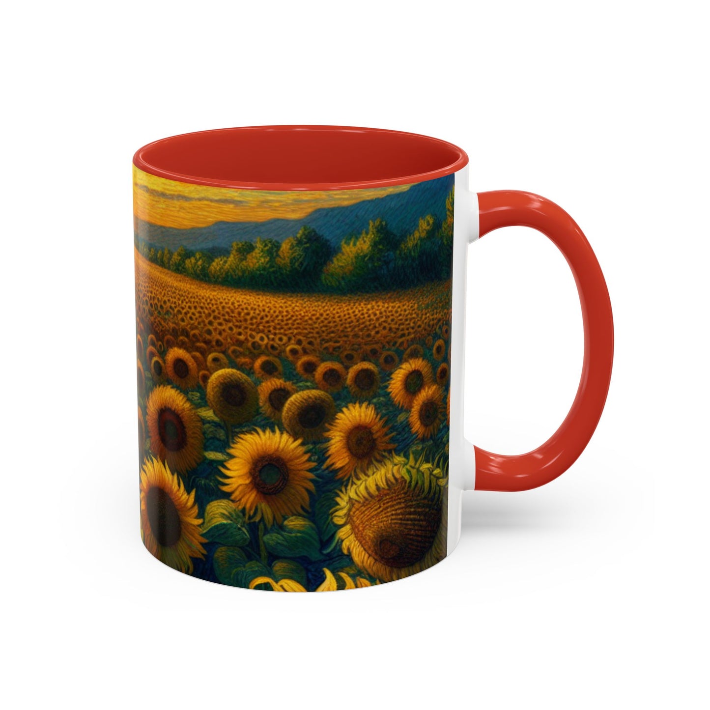 Sunset Sonata Sunflower Field - Mugs