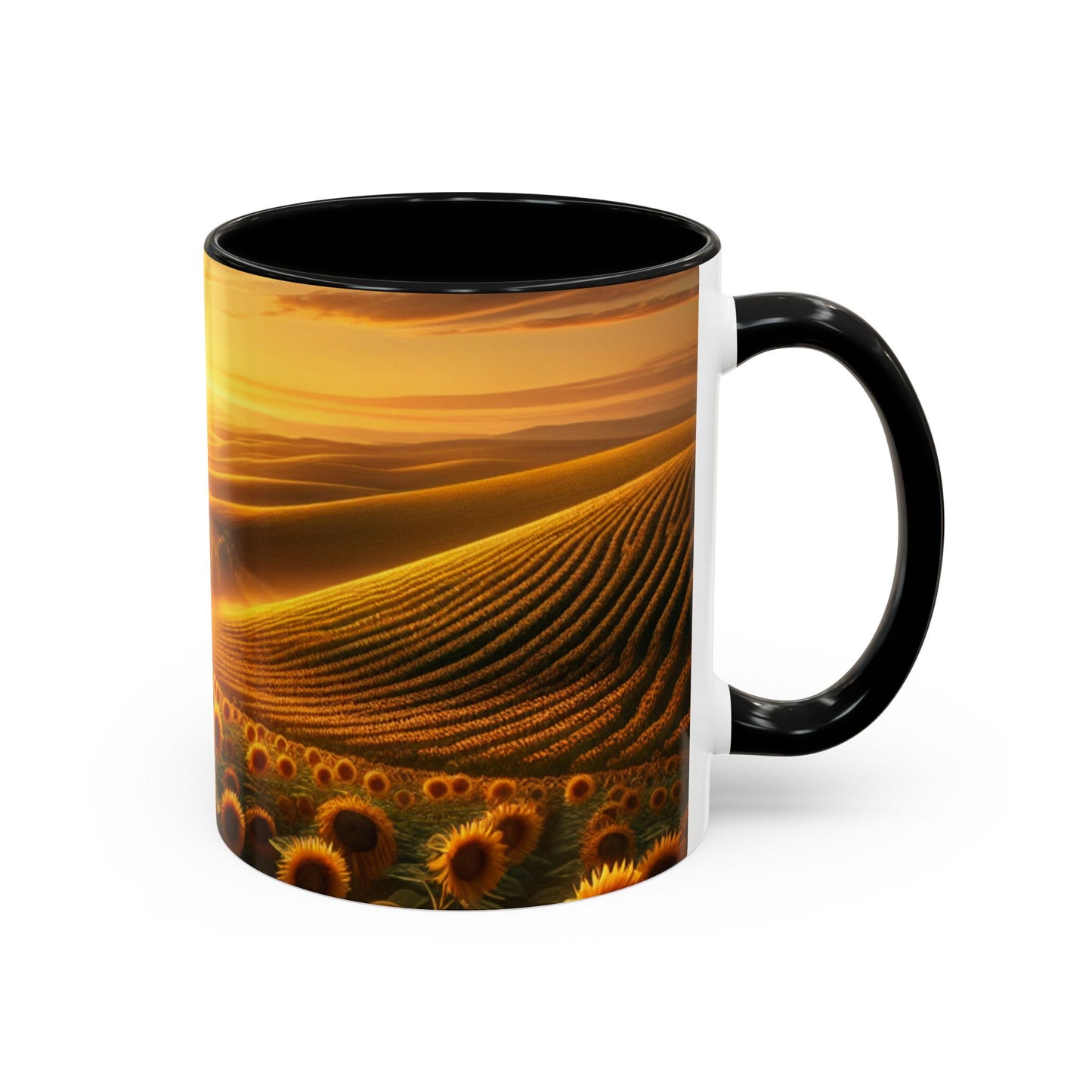 Amber Waves of Sunflower Majesty - Mugs