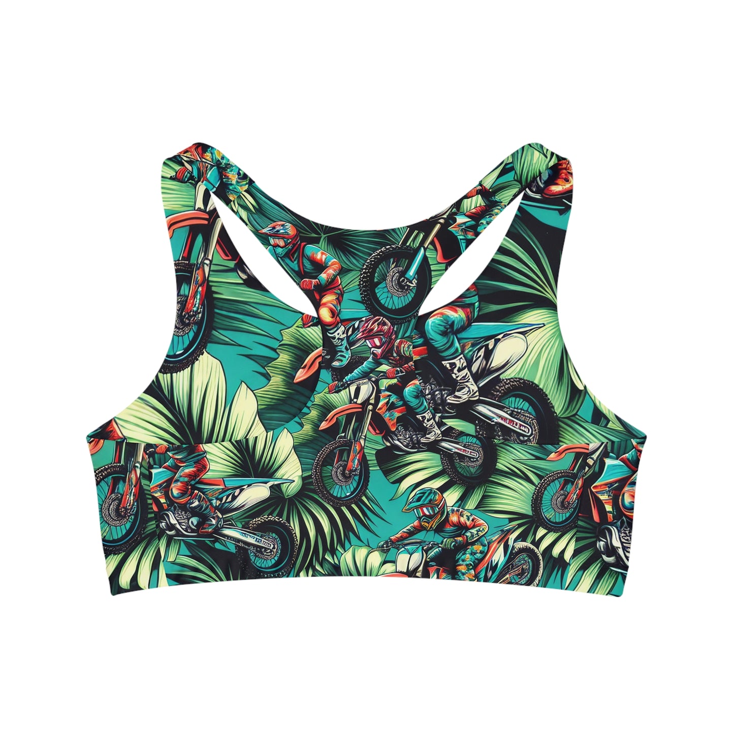 Tropical Moto Mayhem - Sports Bra