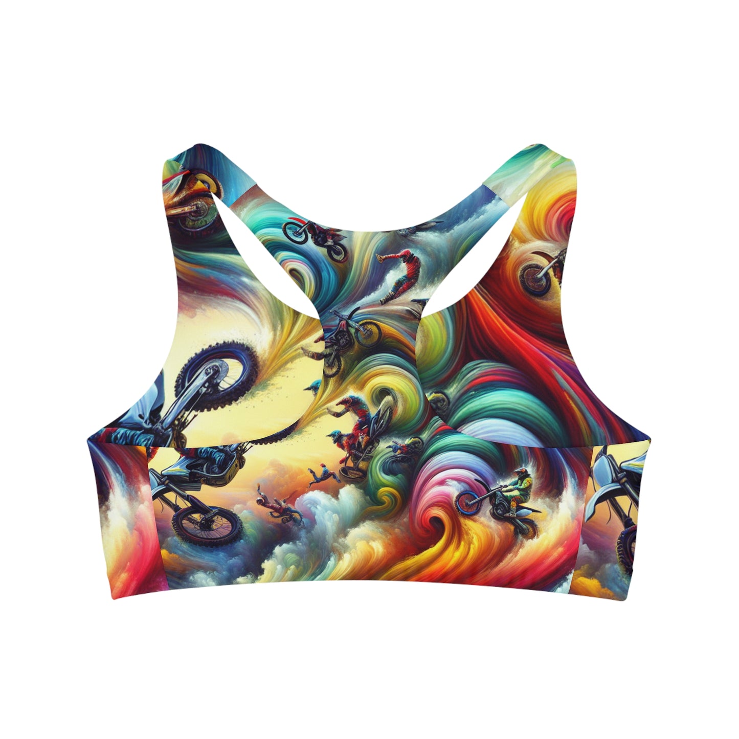 Motocross Whirlwind Symphony - Sports Bra